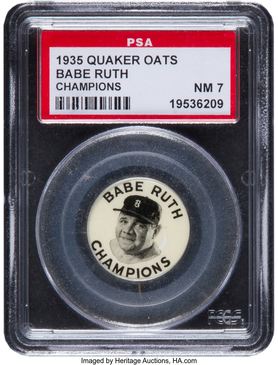 1935 Babe Ruth (Boston Braves) Quaker Oats Scorekeeper