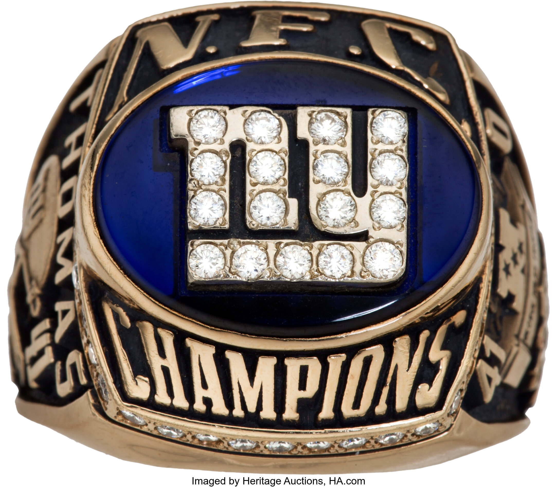 2000 New York Giants NFC Championship Ring Presented to CB Dave | Lot ...