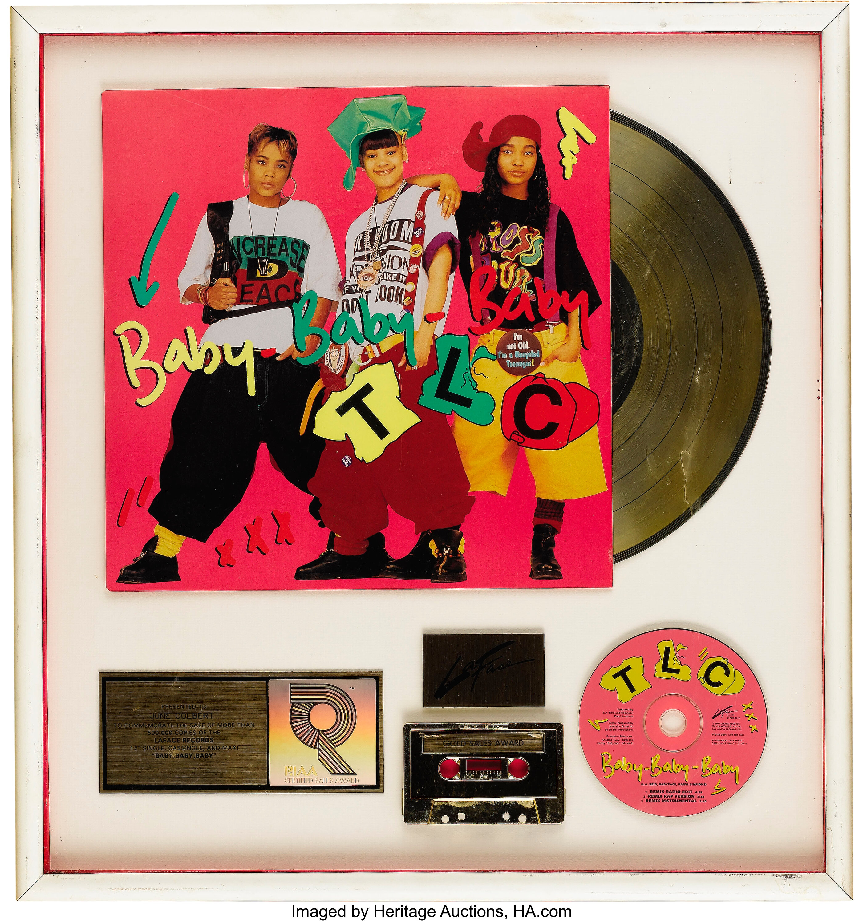 Tlc Baby Baby Baby Gold Single Award Music Memorabilia Awards Lot Heritage Auctions