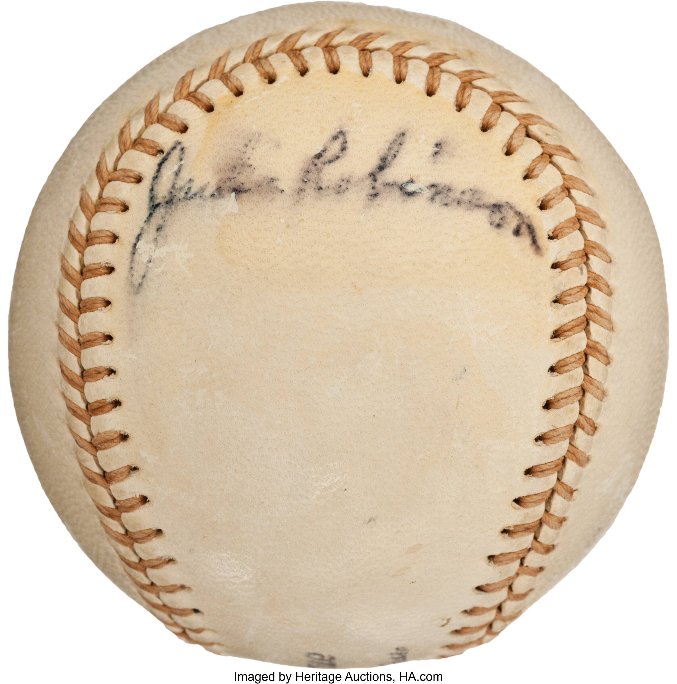 1947 48 Jackie Robinson Single Signed Baseball Baseball Lot