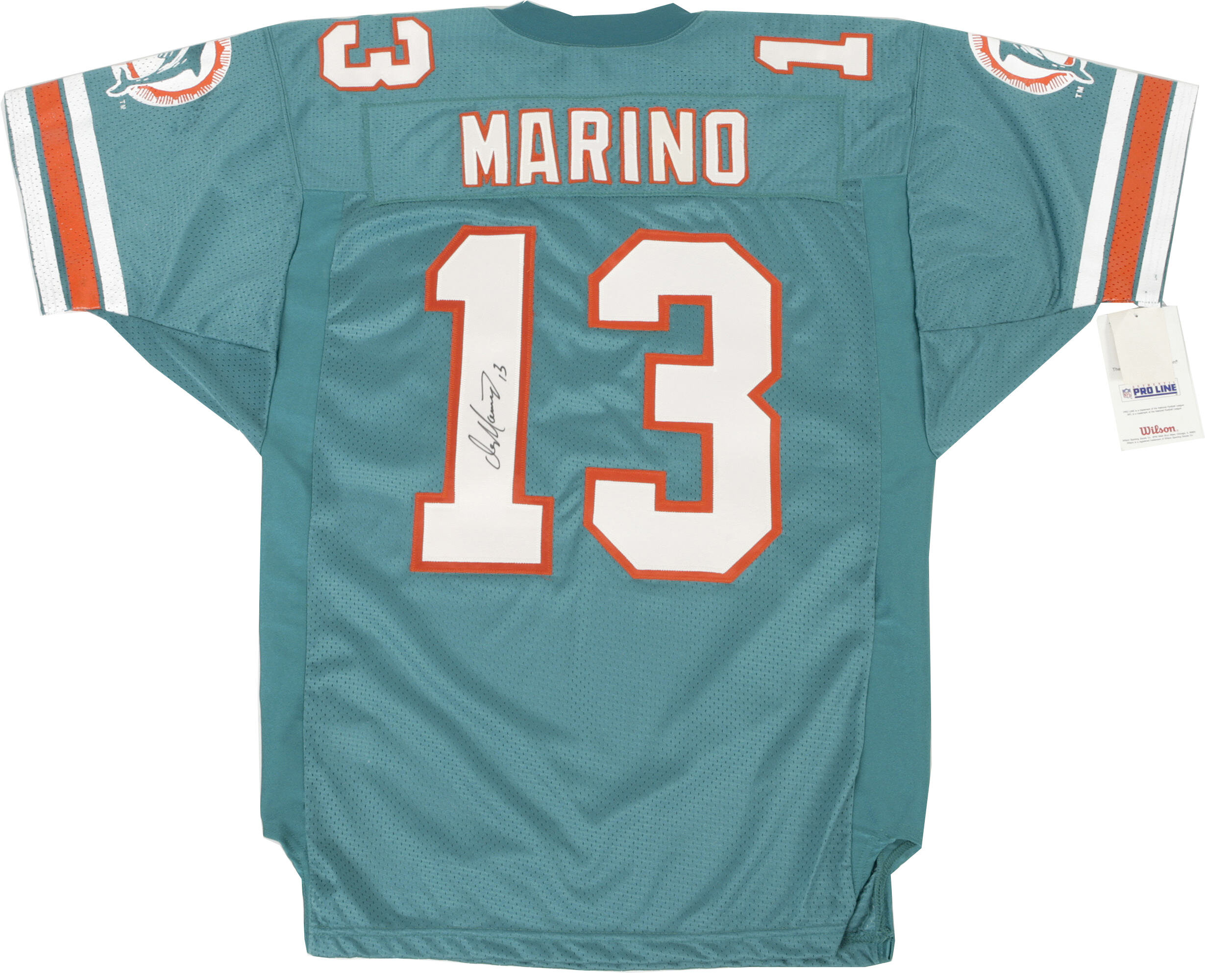 Dan Marino Signed UDA Jersey. Hall of Fame backfield general Dan