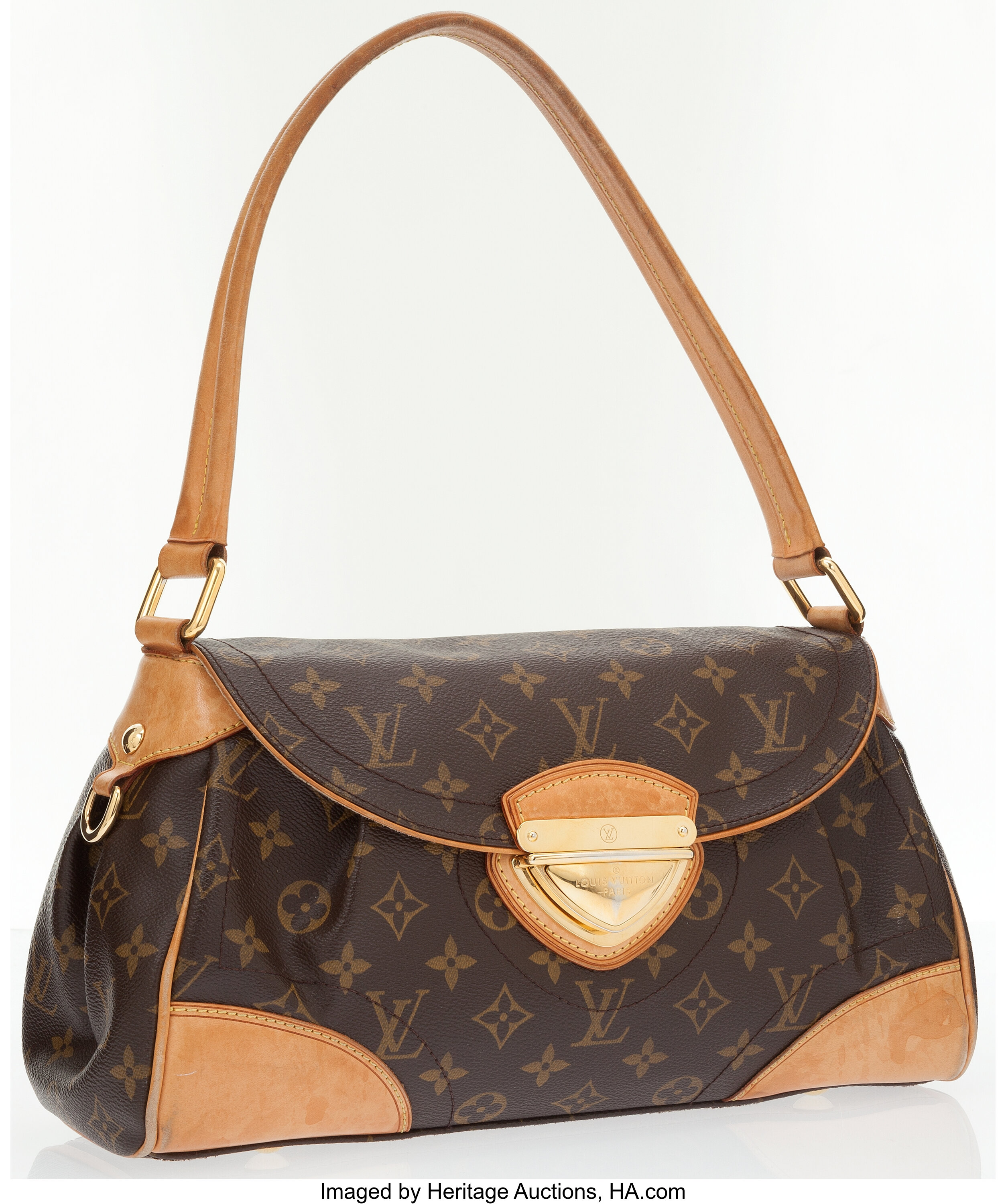 Louis Vuitton Brown Monogram Canvas Beverly Gm Bag Auction