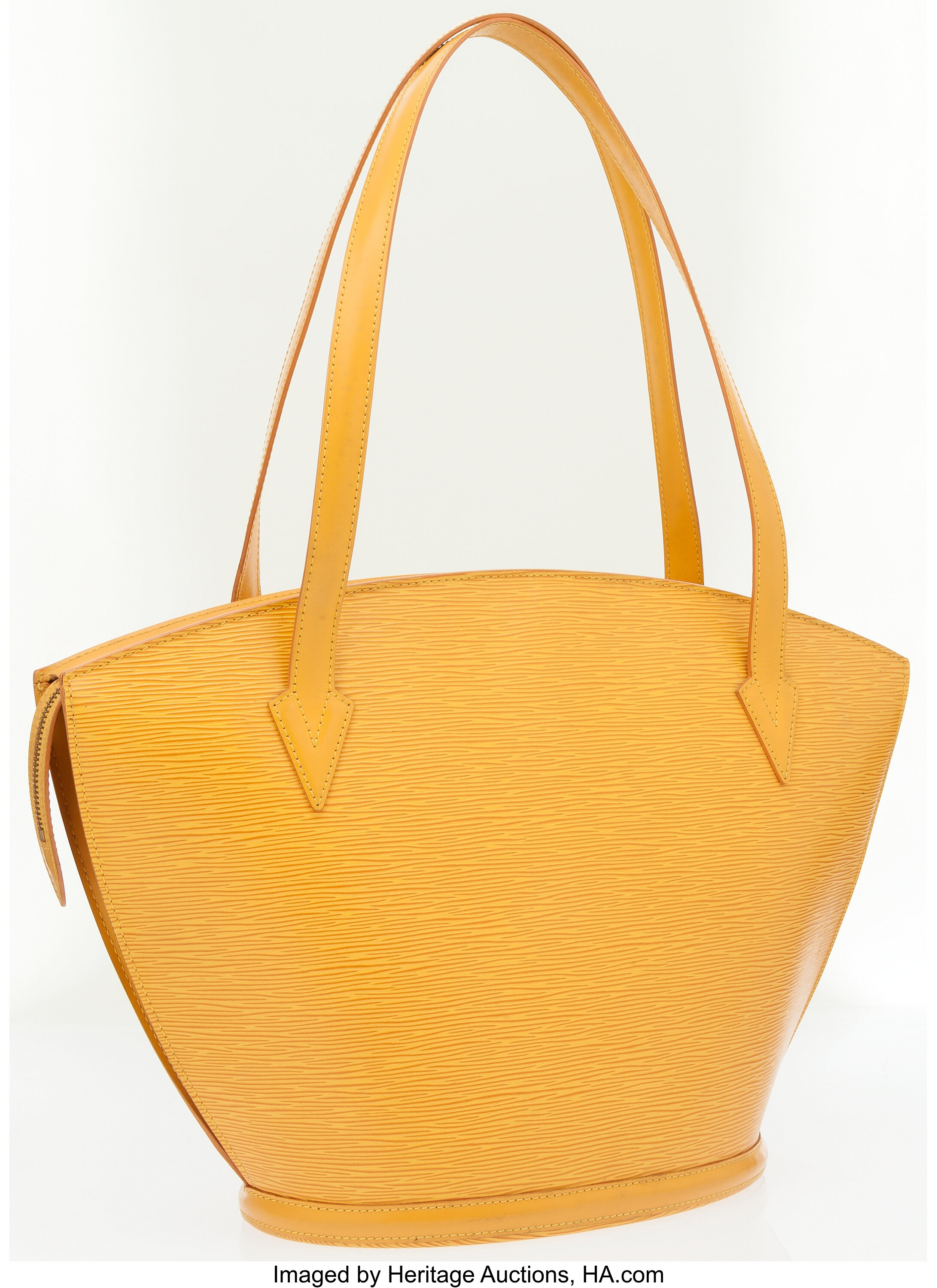 Sold at Auction: Louis Vuitton, LOUIS VUITTON NOE GM YELLOW EPI BUCKET BAG