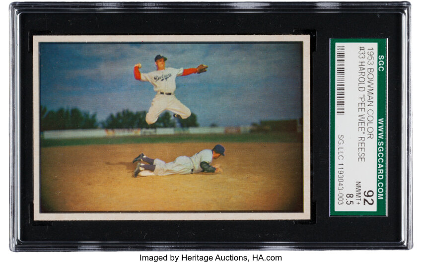 1953 Bowman Color Pee Wee Reese