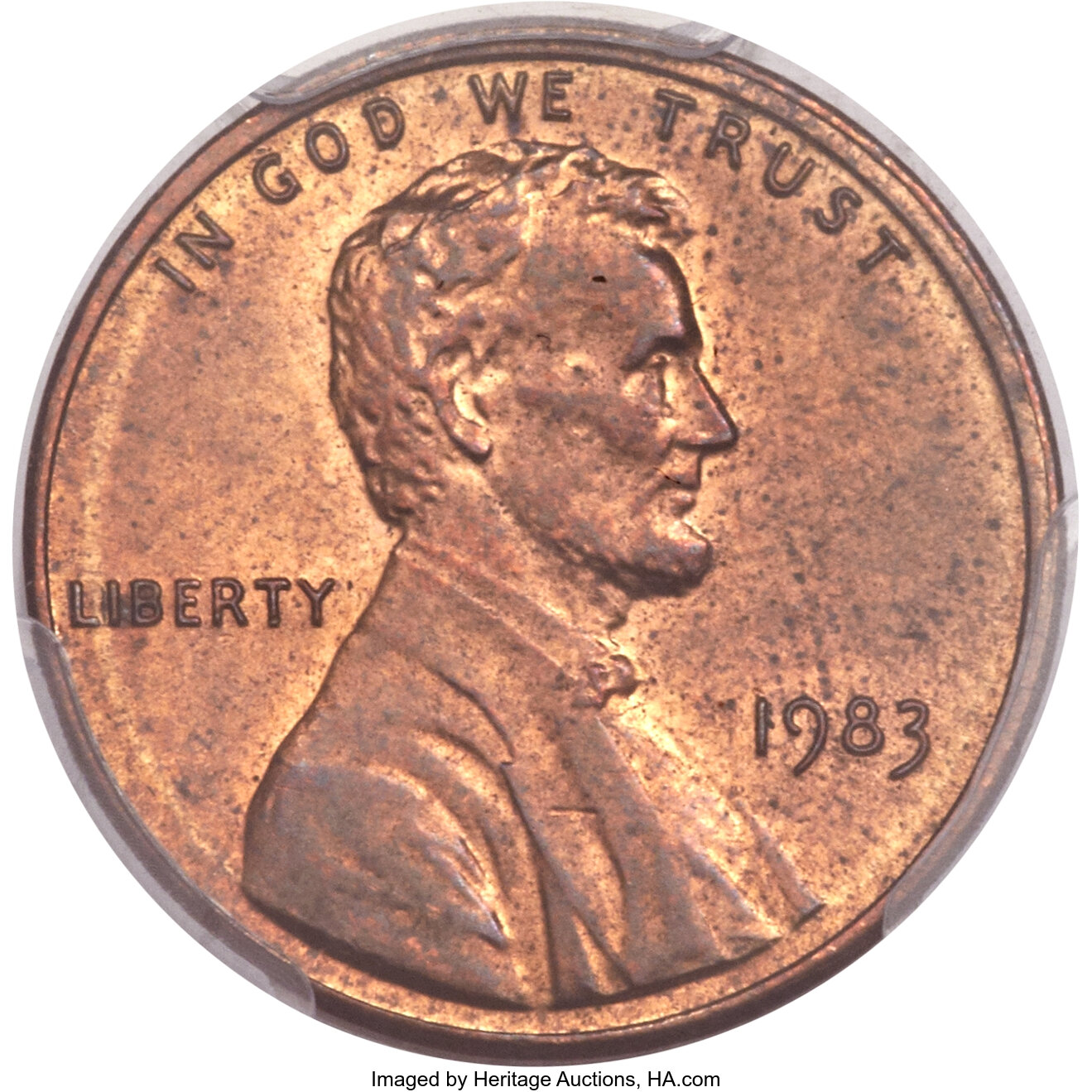 1983 1C Lincoln Cent -- Struck on a Copper Planchet -- MS63 Red