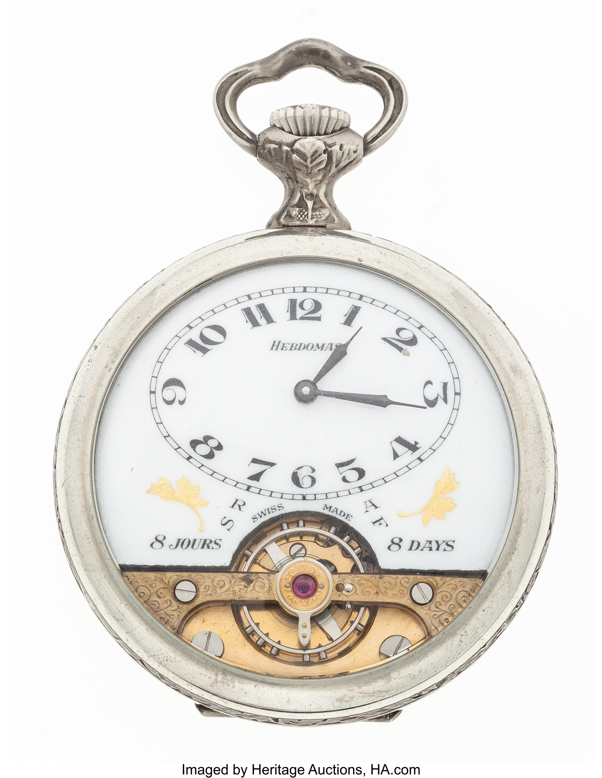 Hebdomas 8 Day Pocket Watch With Exposed Balance. Timepieces