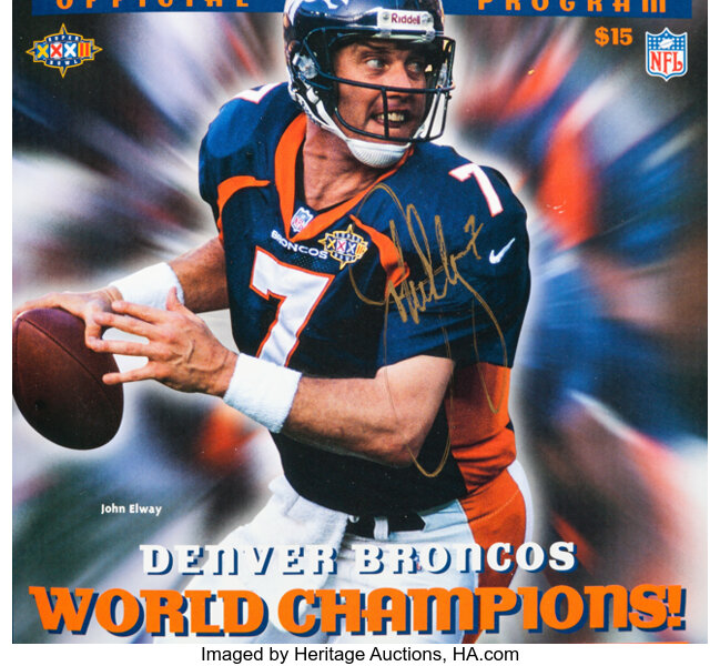 John Elway Signed Denver Broncos Photo: Super Bowl Champ