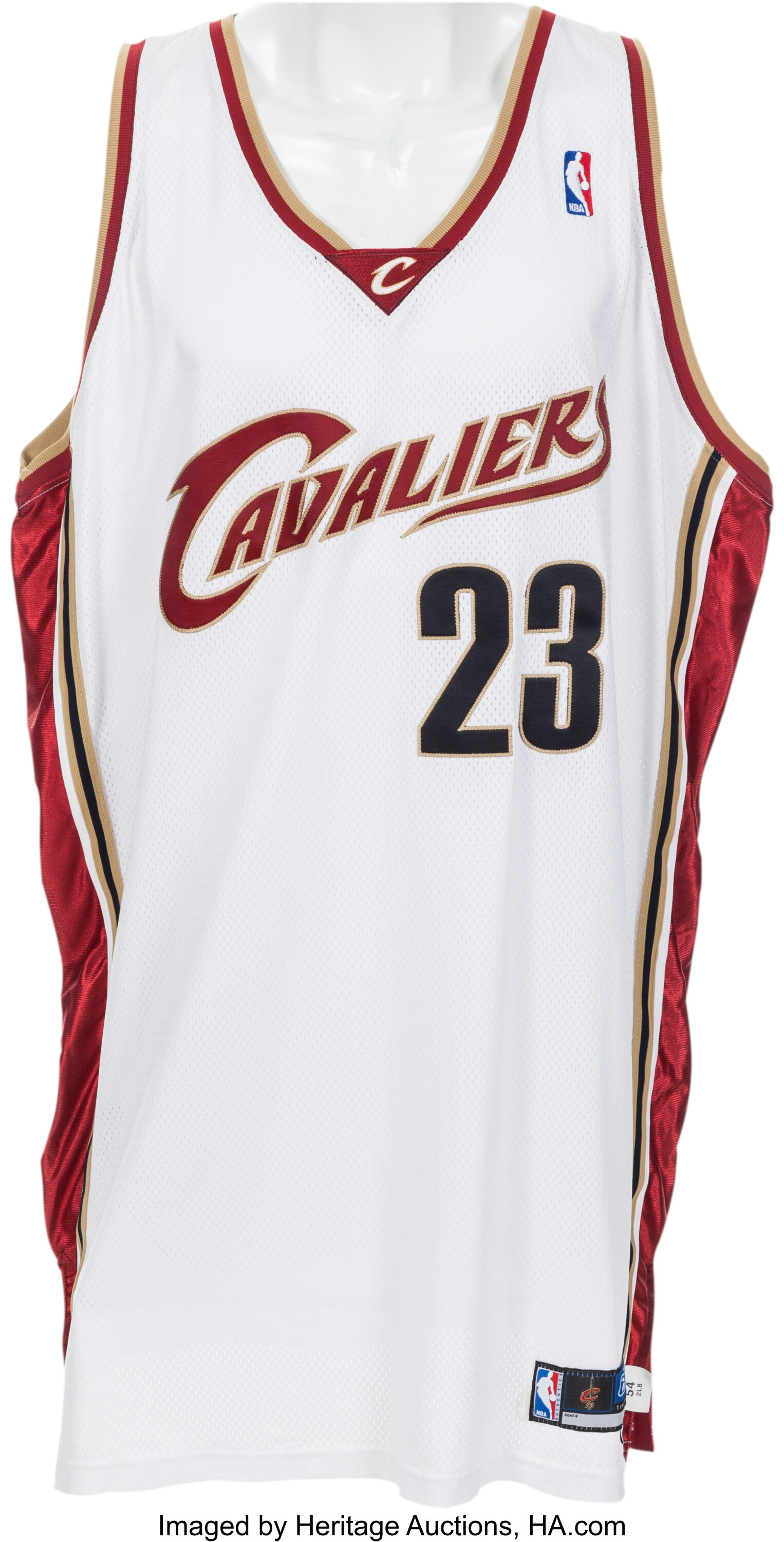Lebron James 2004 Rookie Signed Cleveland Cavaliers Game Model Jersey —  Showpieces Sports