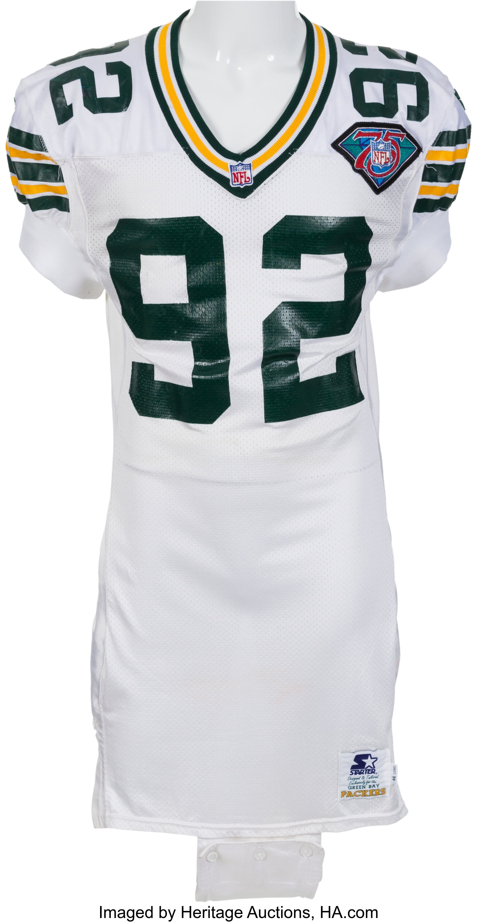 REGGIE WHITE  Green Bay Packers 1994 Wilson Throwback NFL Football Jersey