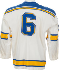 ST. LOUIS BLUES SERIES SIX 90s CREWNECK SWEATER- GOLD