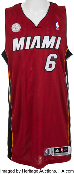 LeBron James Miami Heat NBA Jersey Men M #6 King 2012
