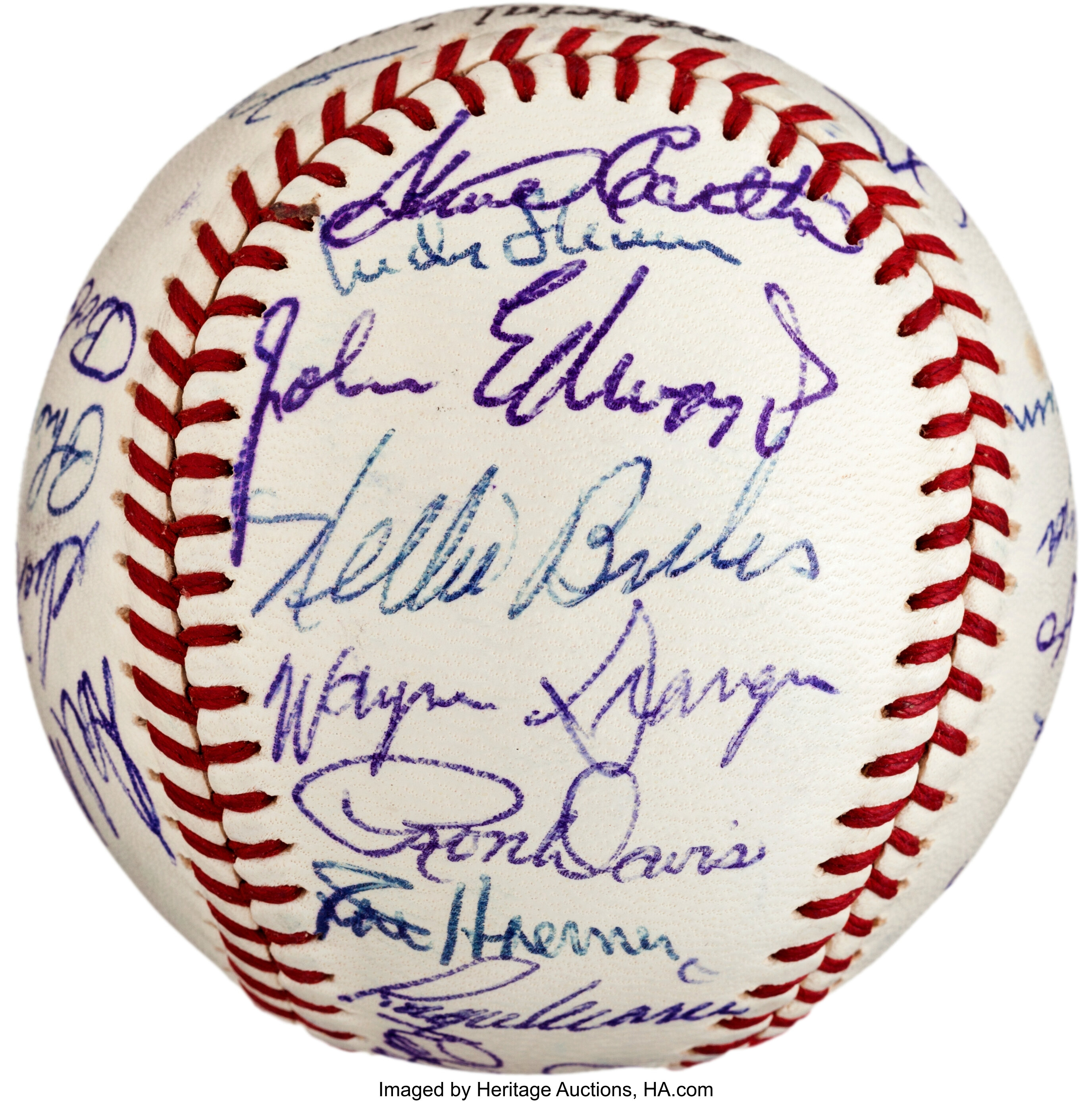 High Grade 1968 St. Louis Cardinals Team-Signed Baseball (PSA MINT 9)