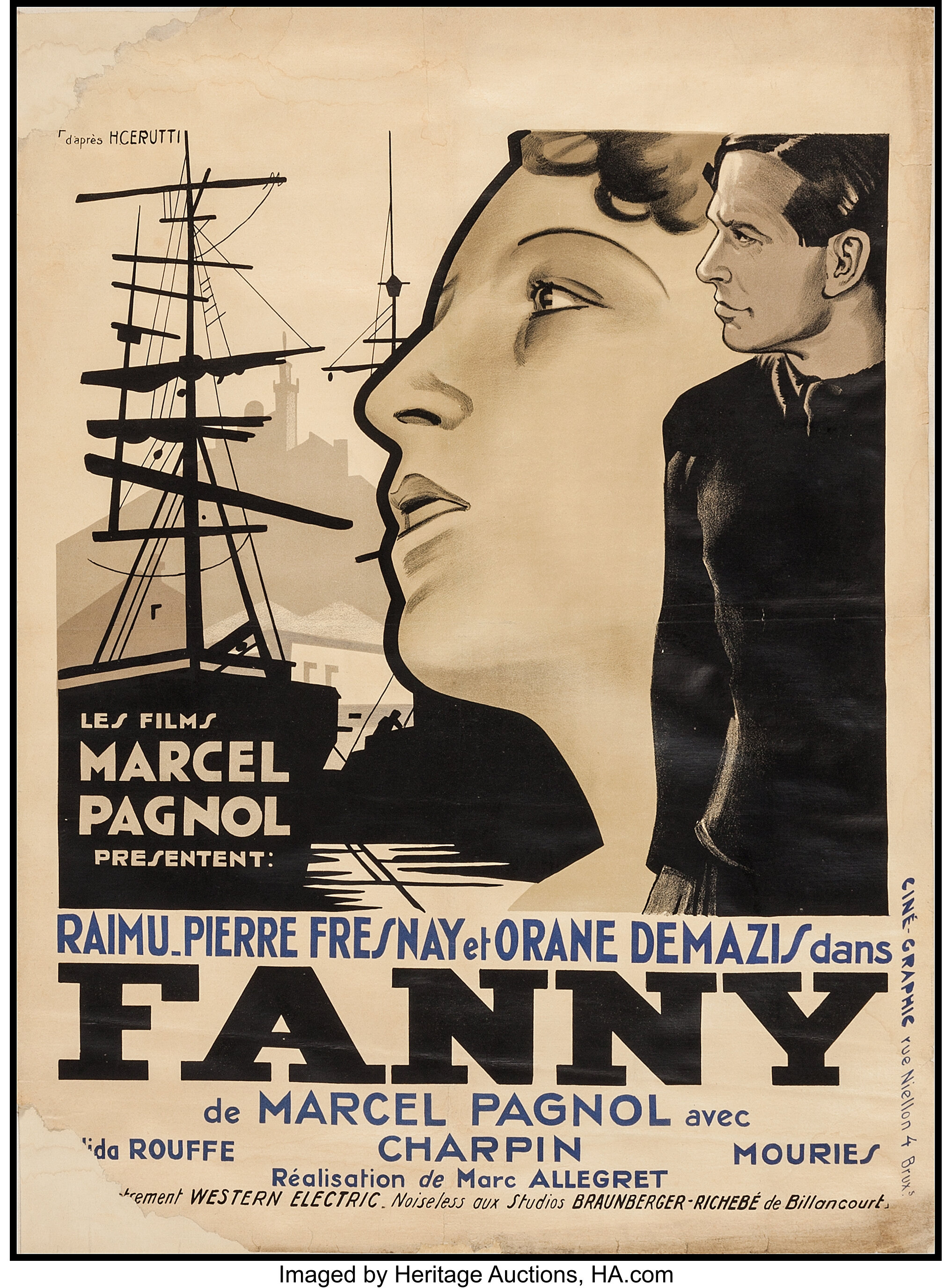 Fanny Les Films Marcel Pagnol 1932 French Affiche 245 X Lot 52122 Heritage Auctions 