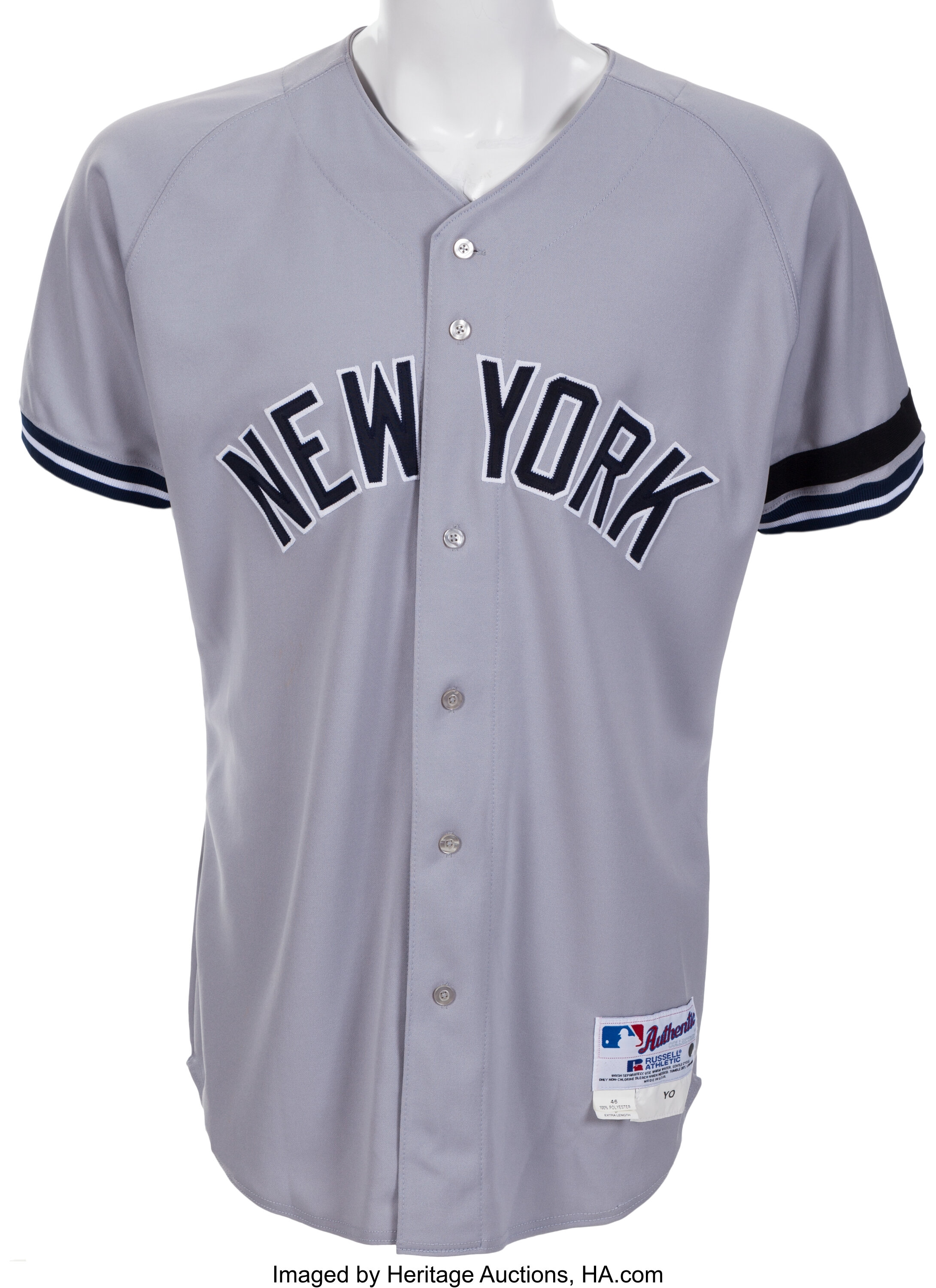 2000 Derek Jeter Game Worn New York Yankees Jersey. Baseball, Lot  #82161