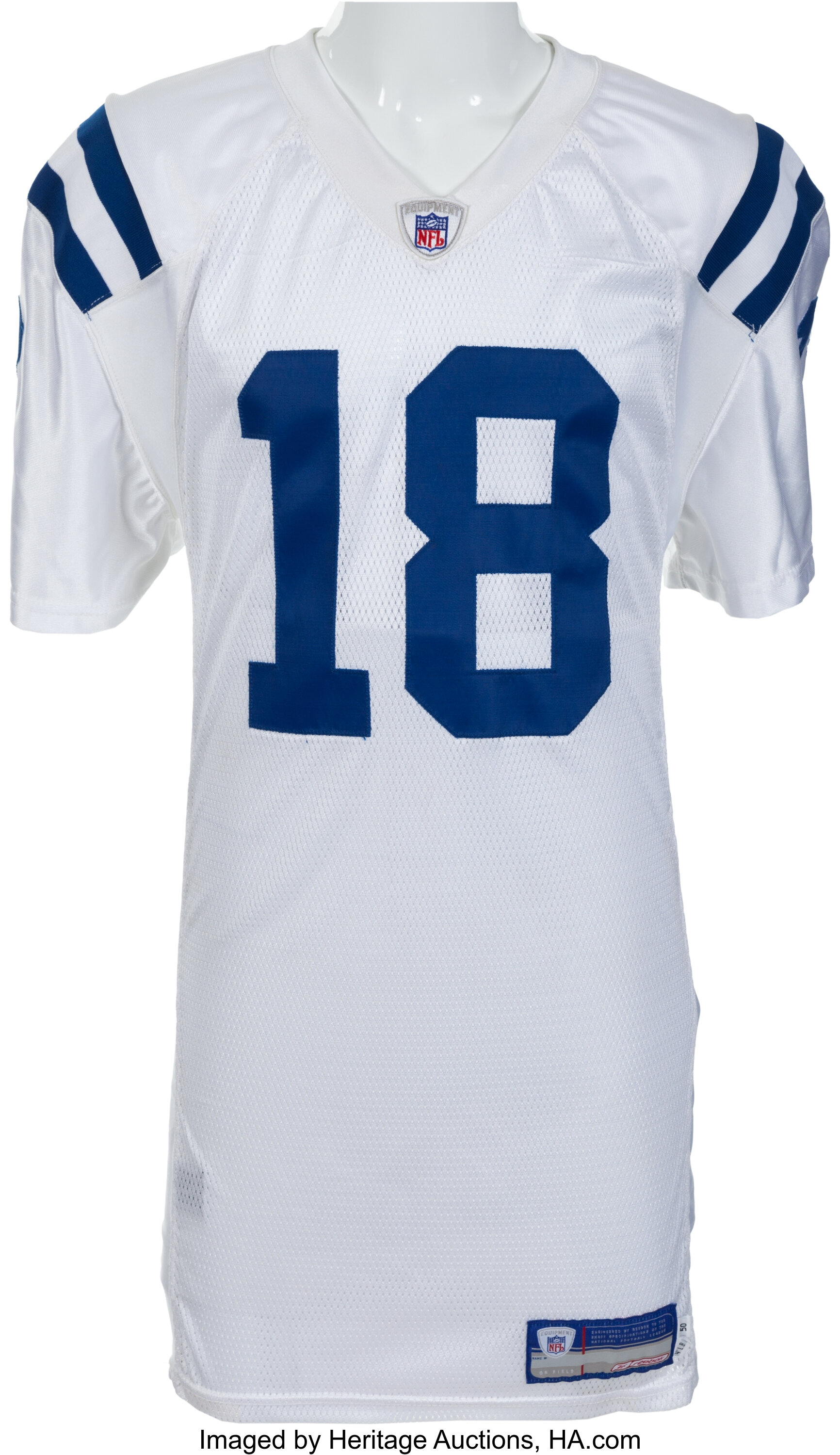 2005 Peyton Manning Game Worn, Signed Indianapolis Colts Jersey