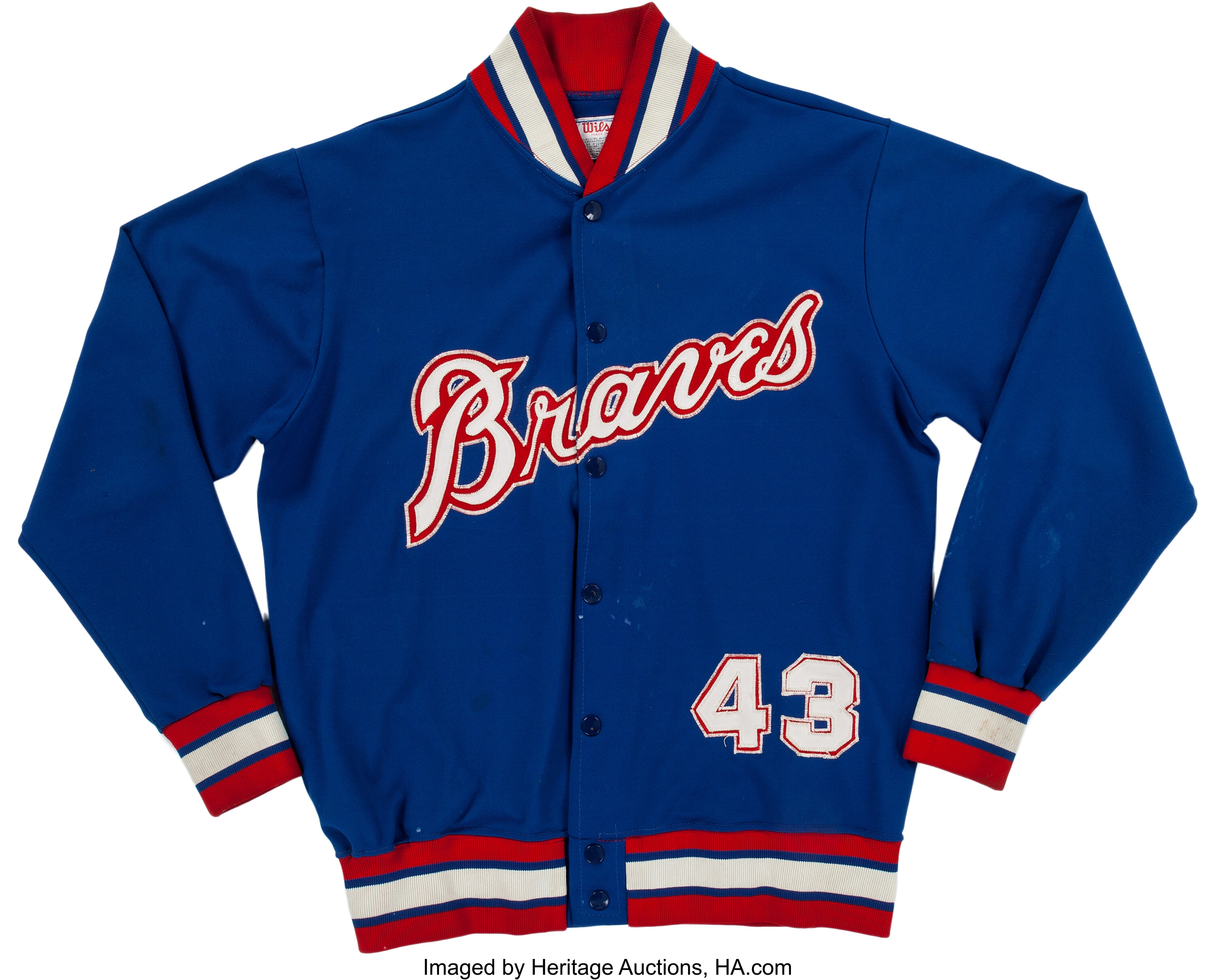 1975-78 Cito Gaston Atlanta Braves Game Worn Jacket.  Baseball, Lot  #83078