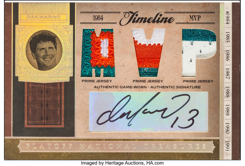 2006 Donruss National Treasures Dan Marino Signed/Jersey Swatch