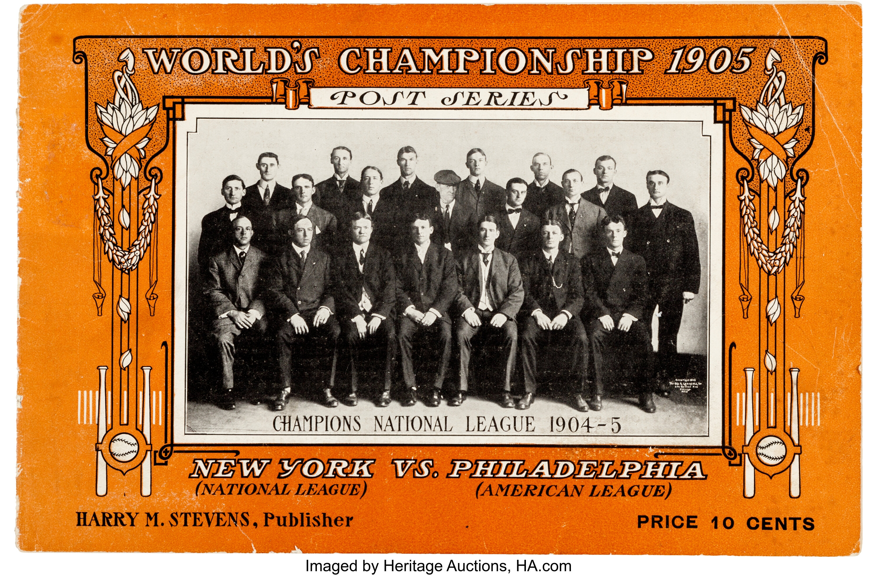 1905 World Series Program (New York Giants). Baseball