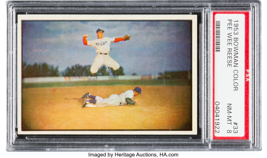 1953 Bowman Color Pee Wee Reese