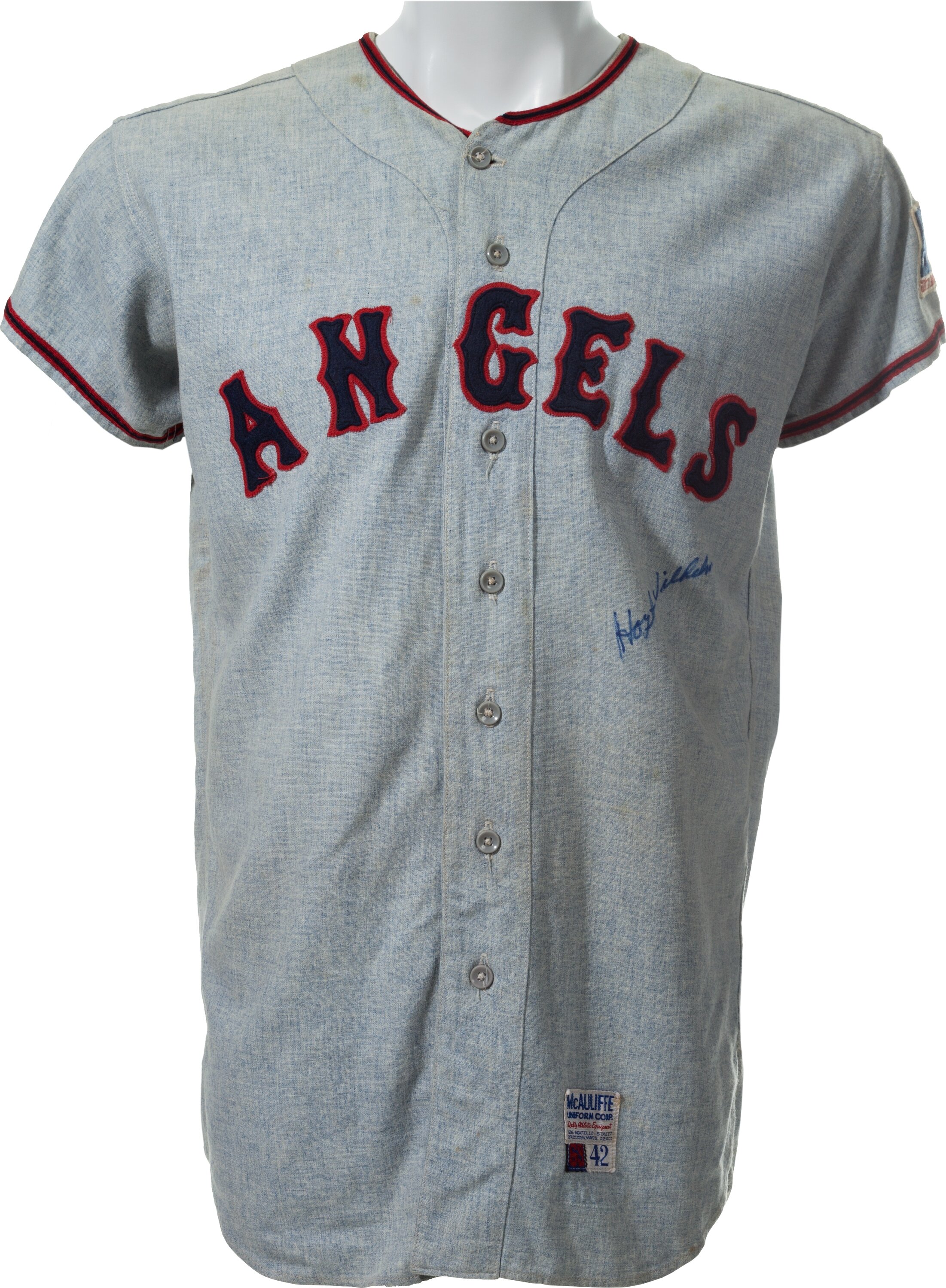 Lot Detail - 1969 HOYT WILHELM ATLANTA BRAVES GAME WORN ROAD JERSEY