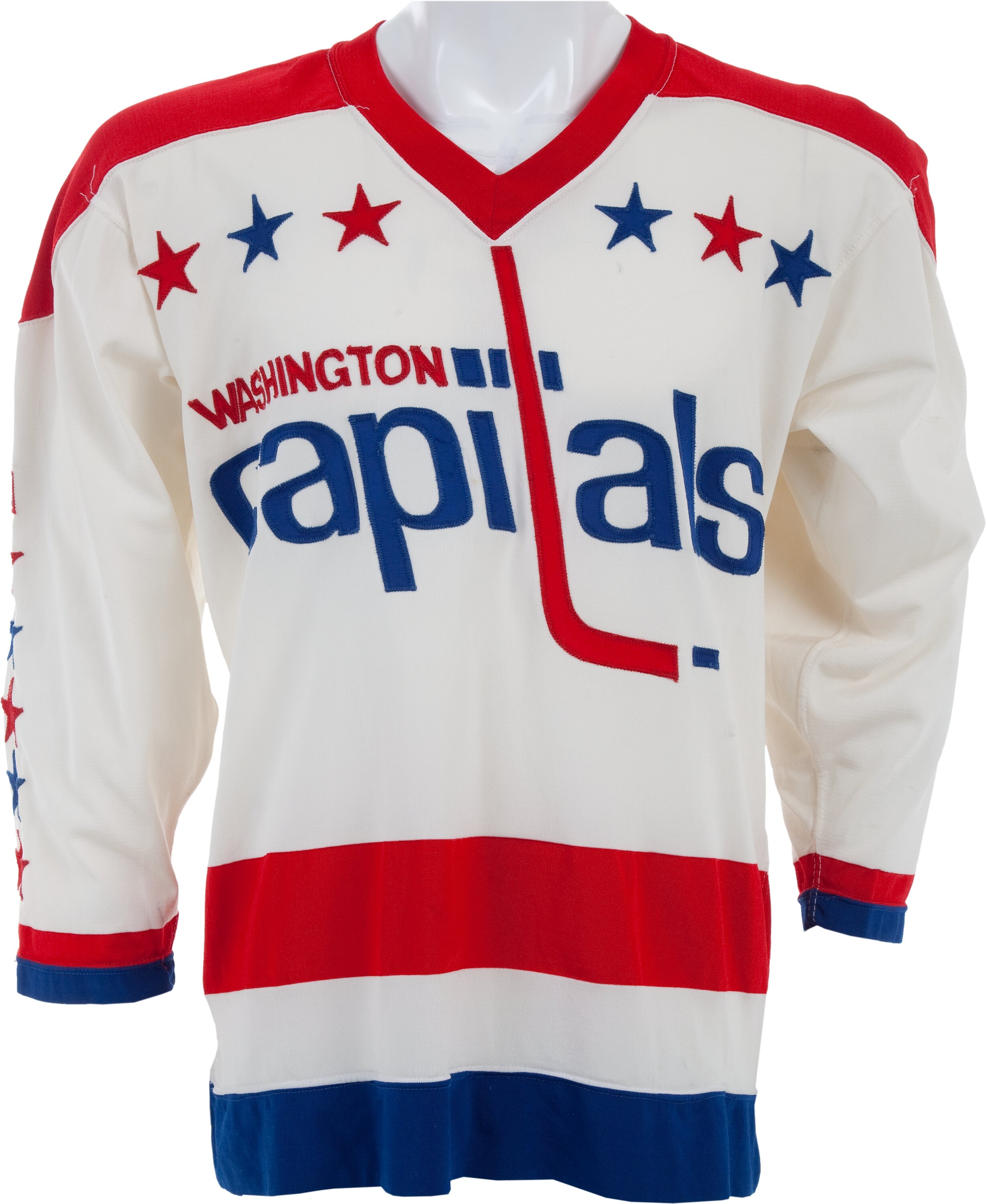 Mid 1970's Ron Low Game Issued Washington Capitals Jersey., Lot #82445