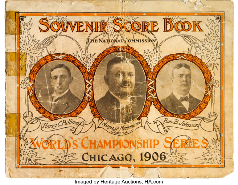 Sold at Auction: 1906 World Series program (at Cubs).