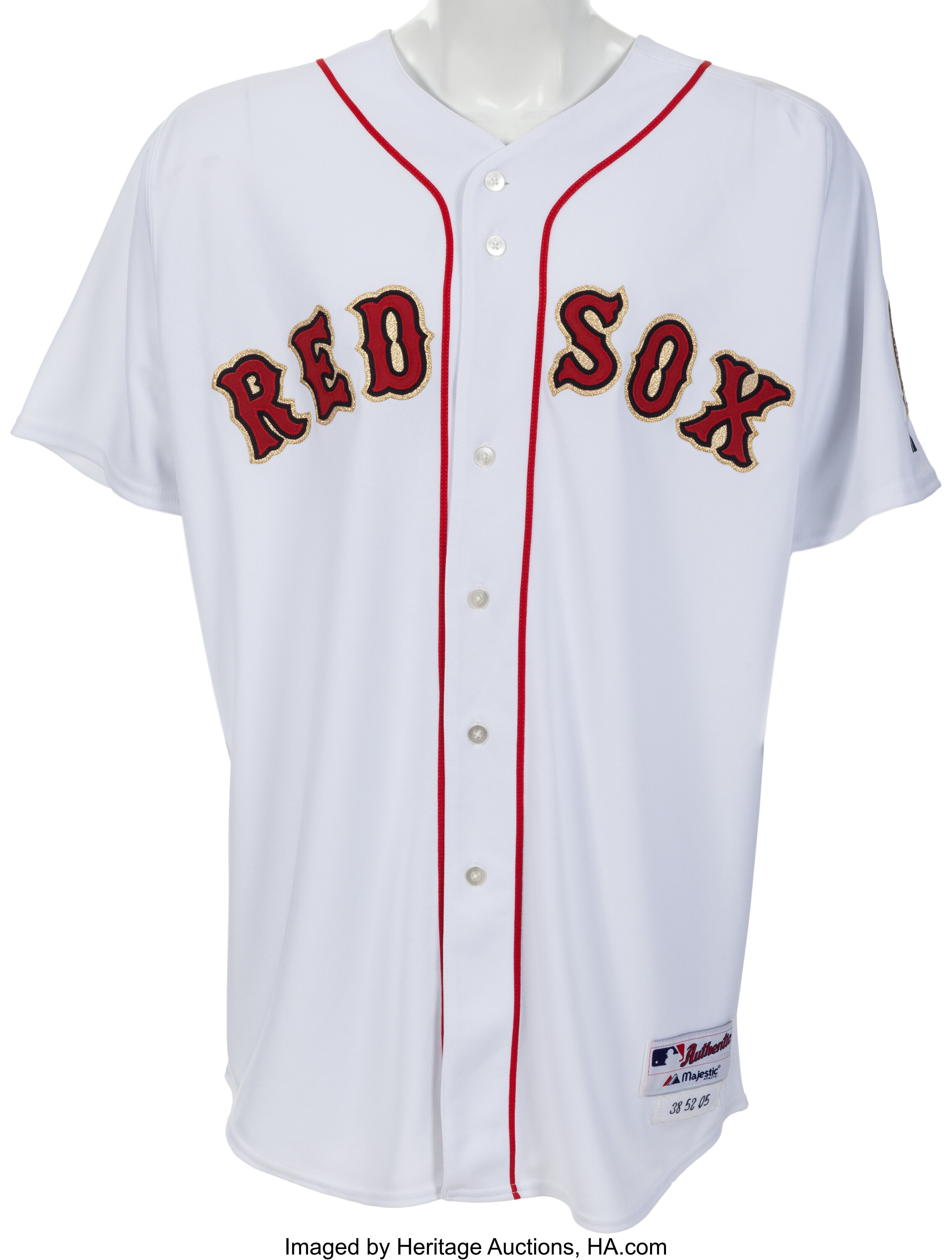 2004 Curt Schilling Game Worn Boston Red Sox World Series Jersey