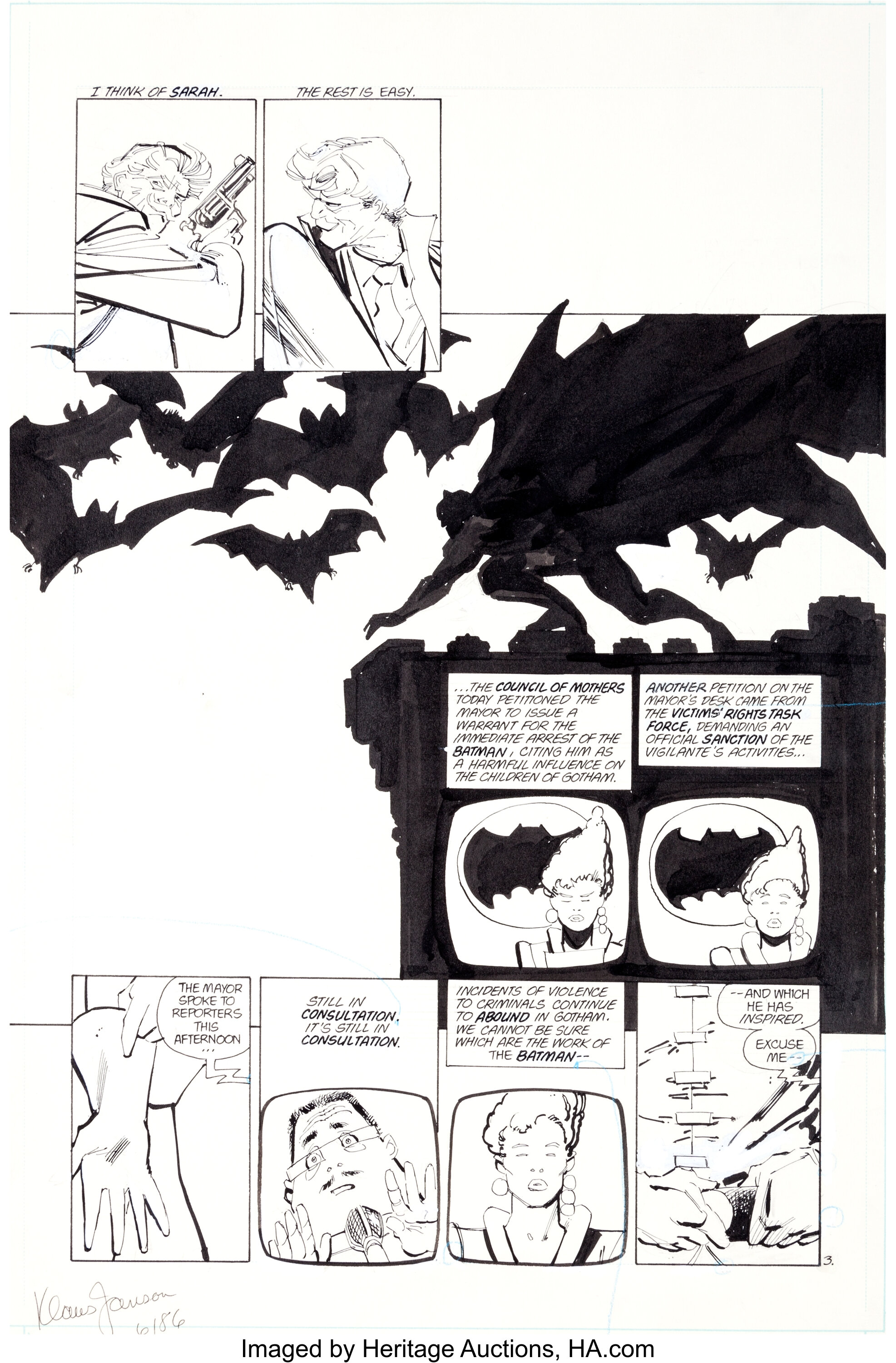 Frank Miller And Klaus Janson Batman The Dark Knight Returns 2 Lot Heritage Auctions