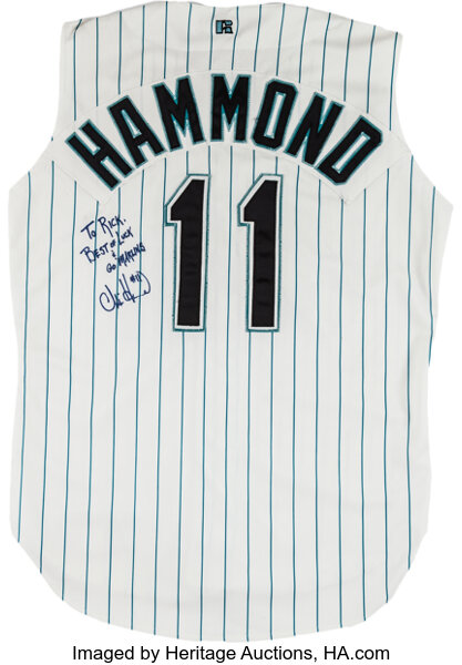 1993-94 Chris Hammond Game Worn Florida Marlins Jersey. Baseball, Lot  #82155