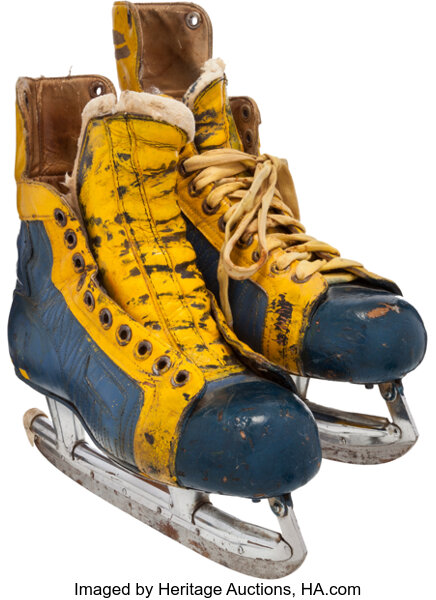 1970-71 George Morrison St. Louis Blues Game Worn Skates - Rare One, Lot  #82458