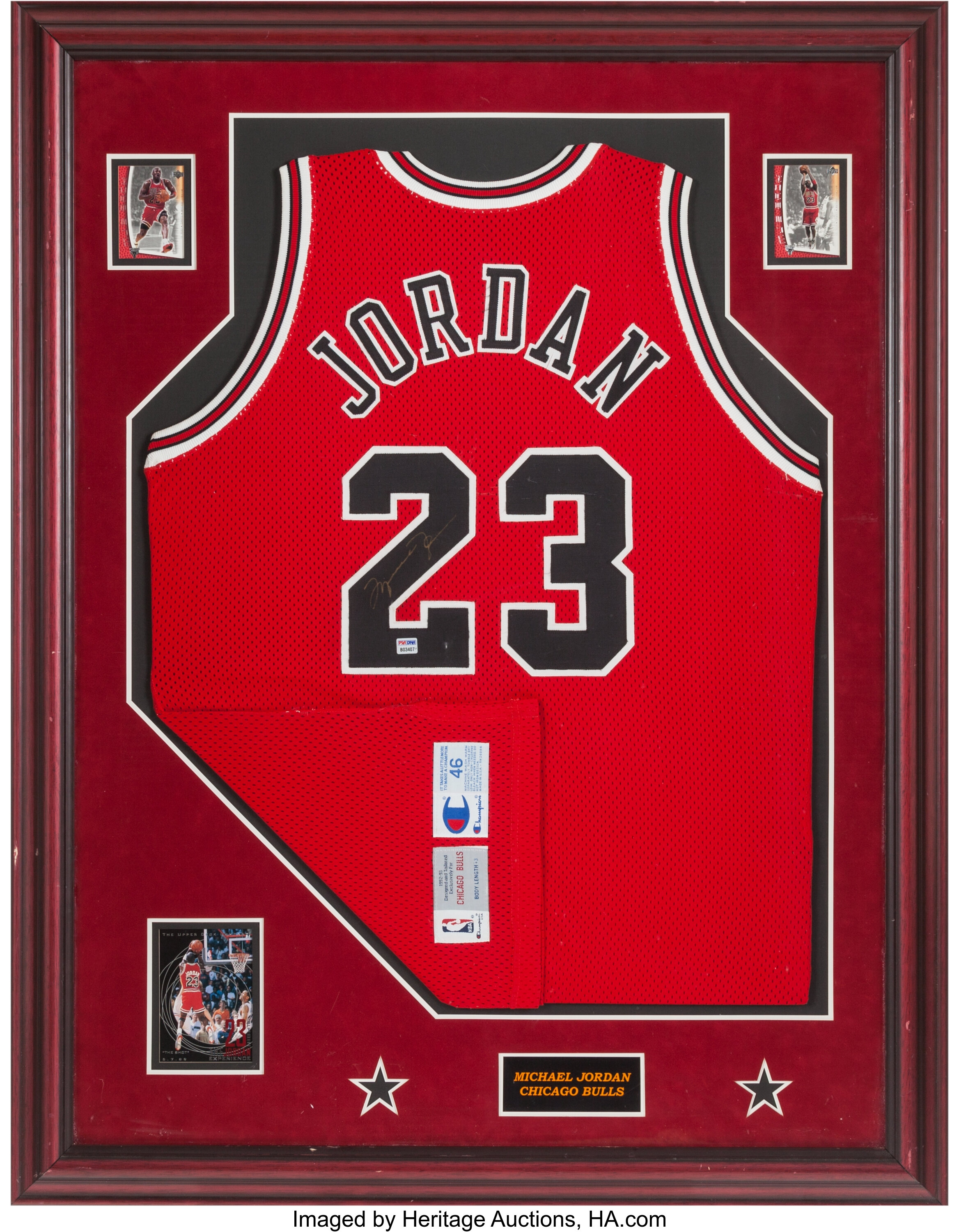 Michael Jordan Signed Chicago Bulls Home Jersey