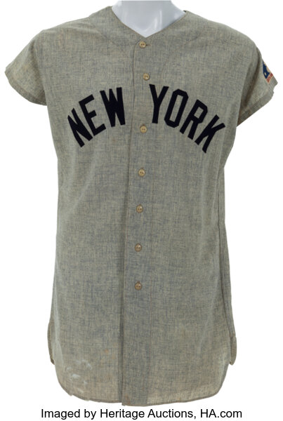 1966 Mickey Mantle Game Worn New York Yankees Jersey. Baseball