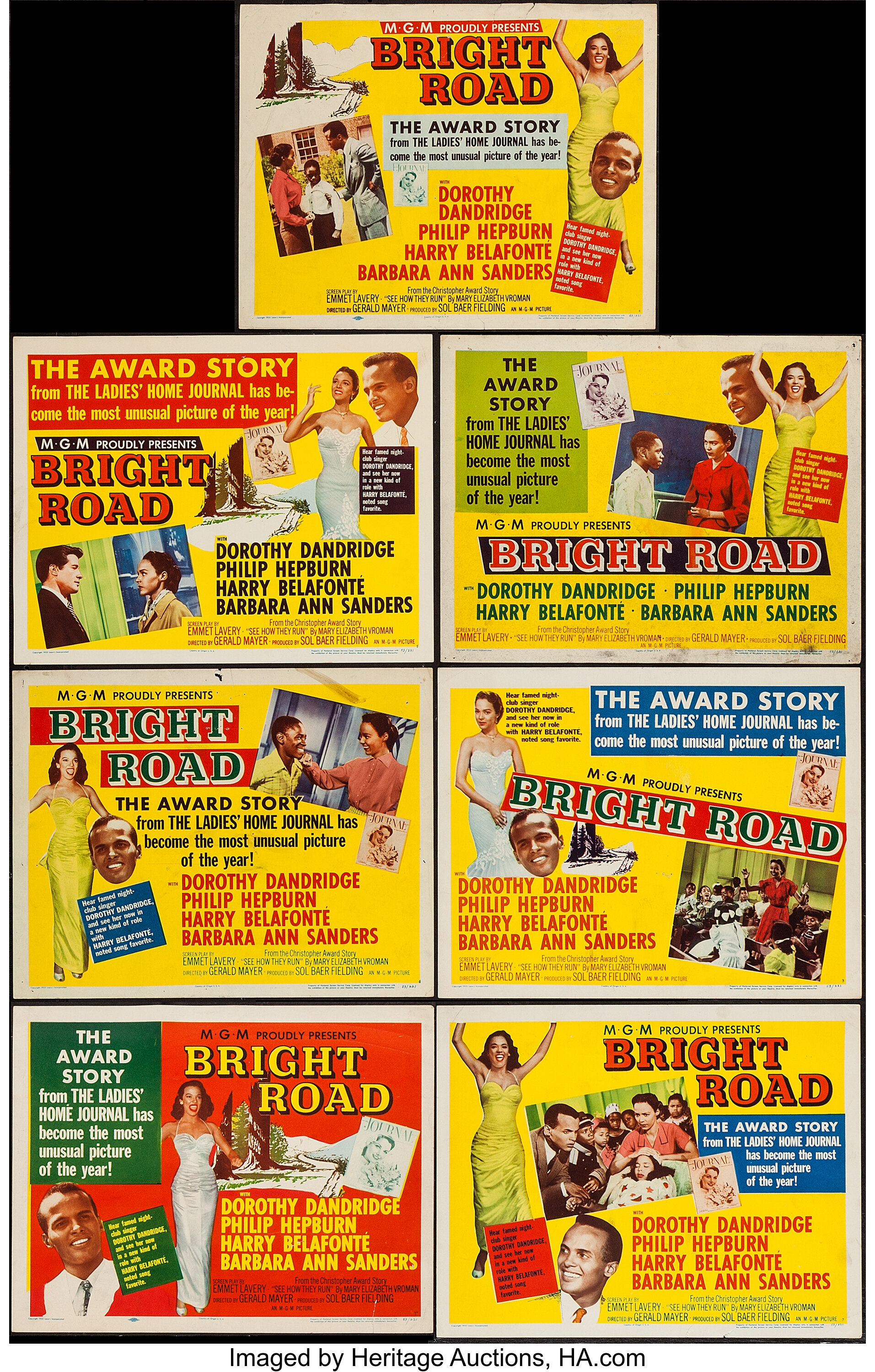 Bright Road Mgm 1953 Title Lobby Card And Lobby Cards 6 11 Lot Heritage Auctions