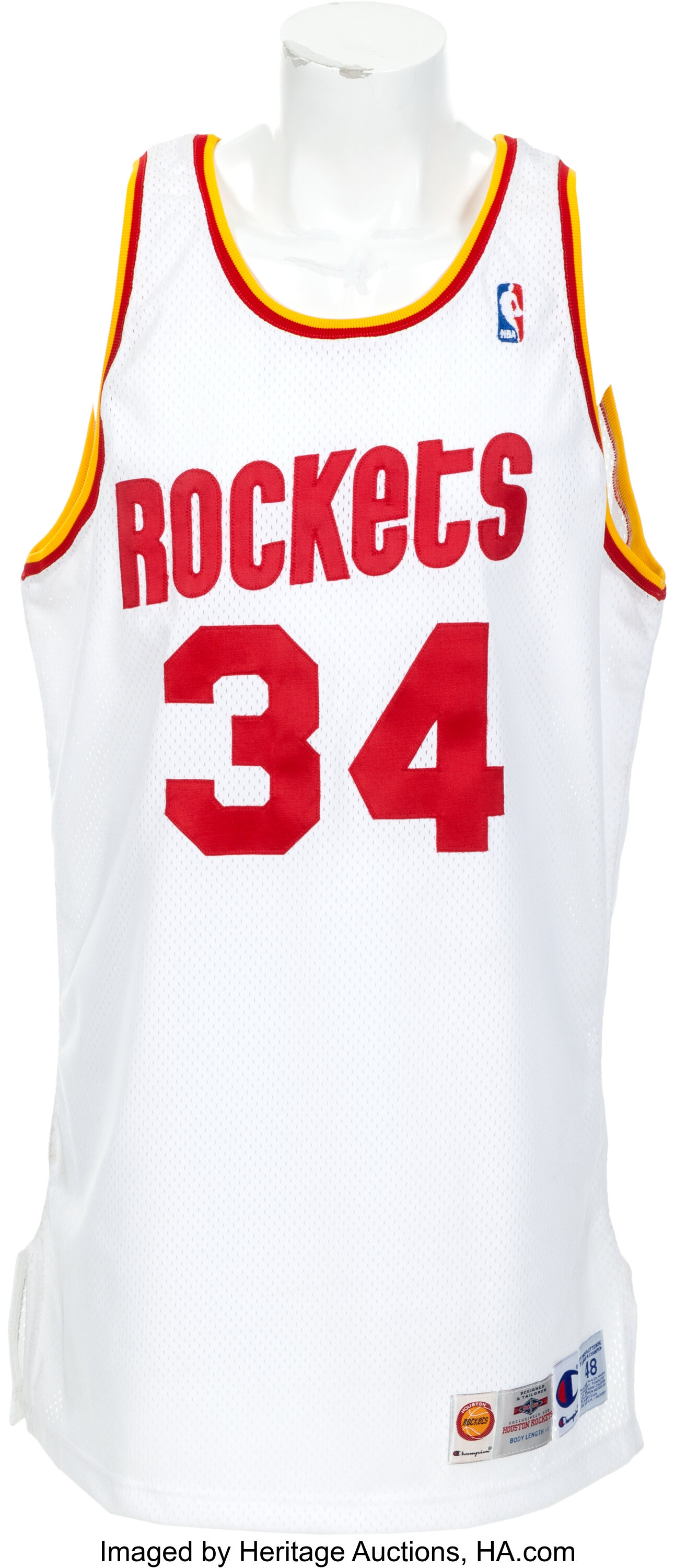 NBA Swingman Jersey Houston Rockets 1993-94 Hakeem Olajuwon #34 –  Broskiclothing