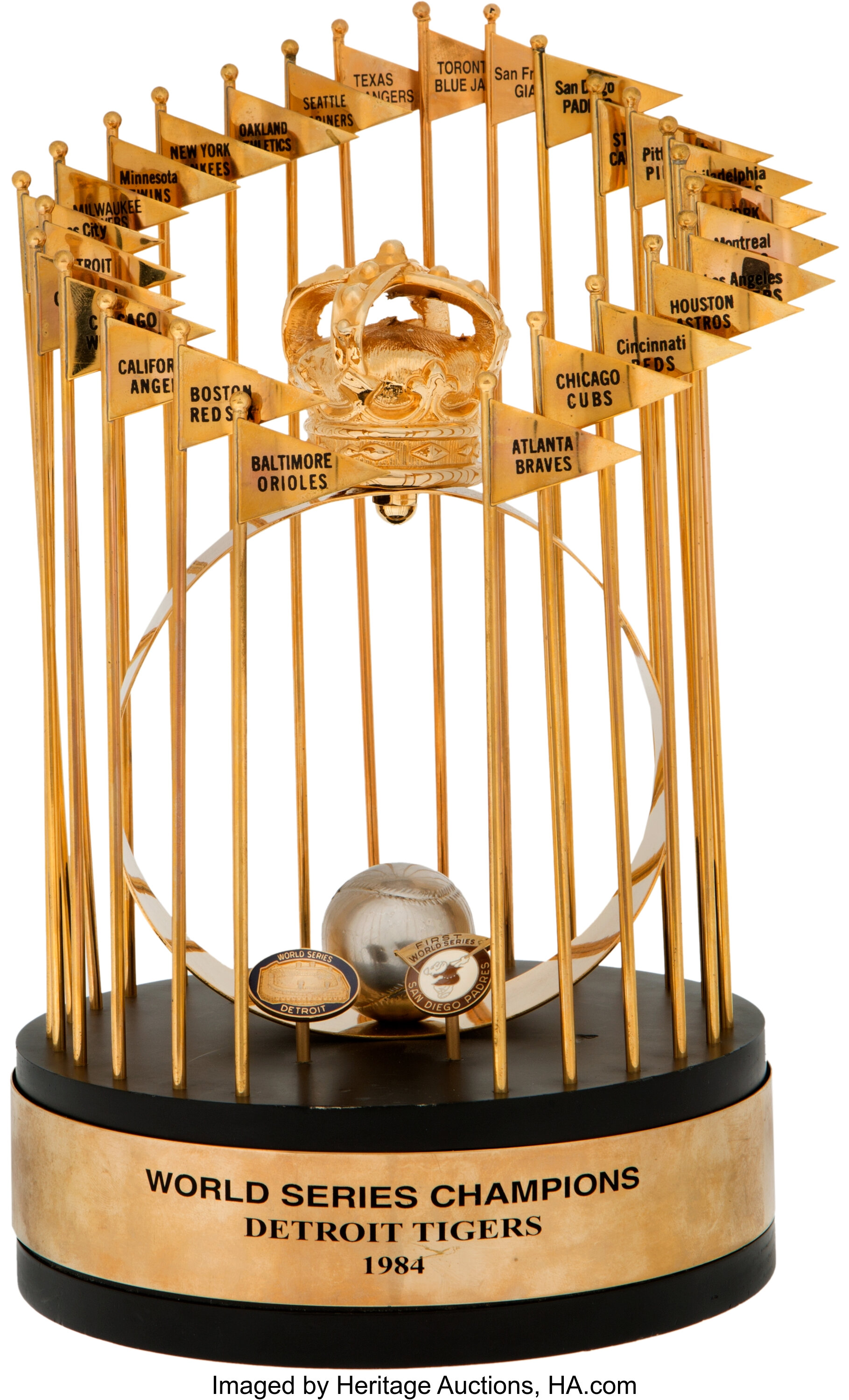 1984 Detroit Tigers World Series Championship Trophy. Baseball 