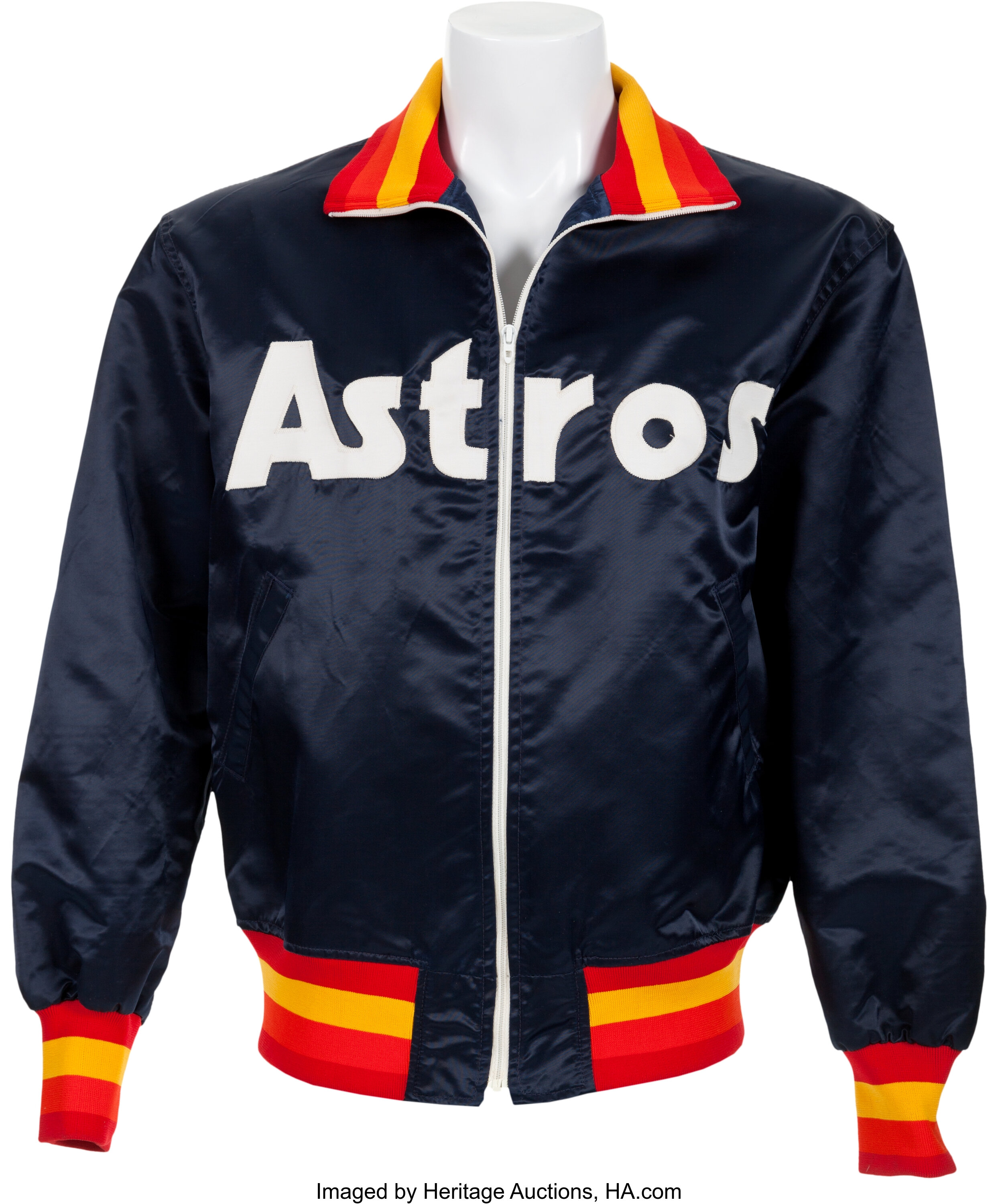 1980's Nolan Ryan Game Worn Houston Astros Sweater Jacket