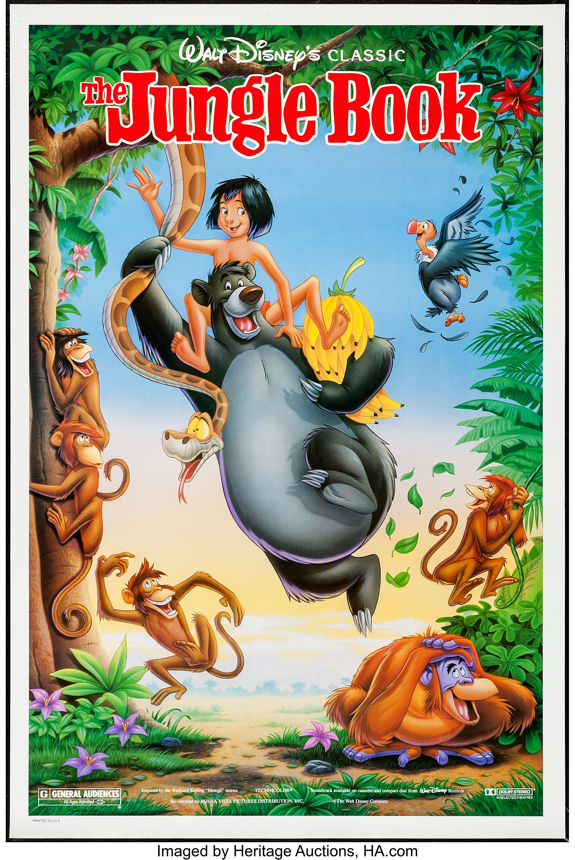 2007px x 3000px - The Jungle Book & Others Lot (Buena Vista, R-1990). One Sheets (3) | Lot  #54170 | Heritage Auctions