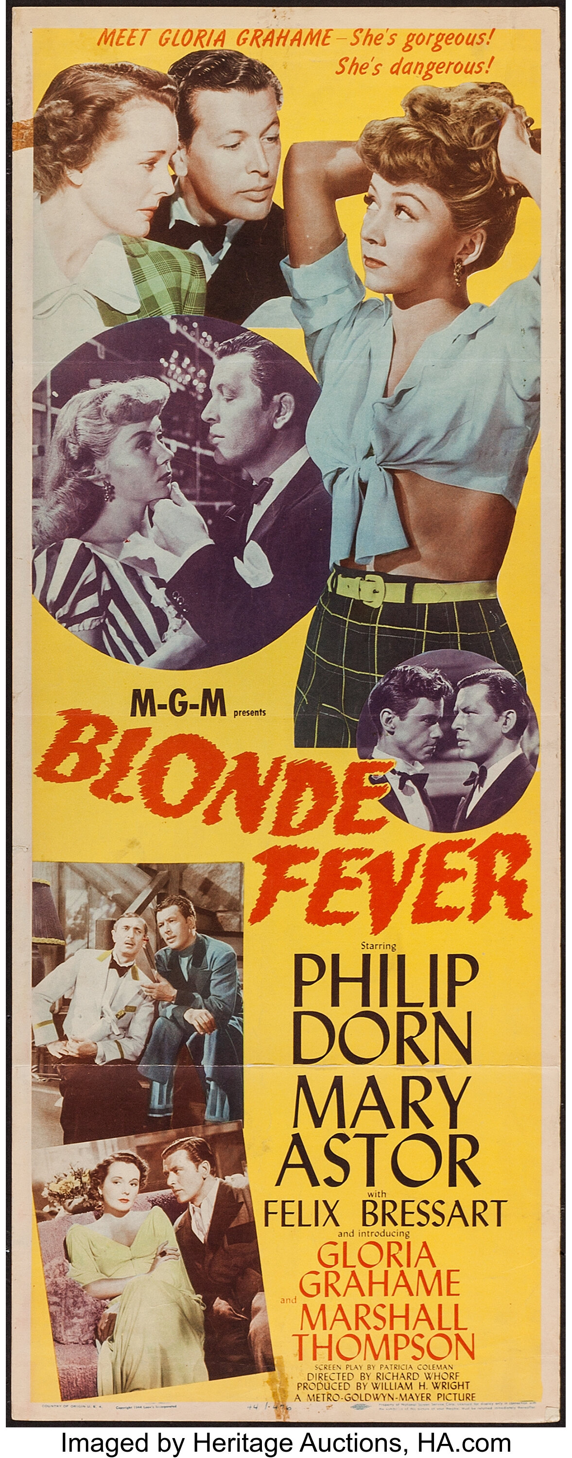 Blonde Fever (MGM, 1944). Insert (14