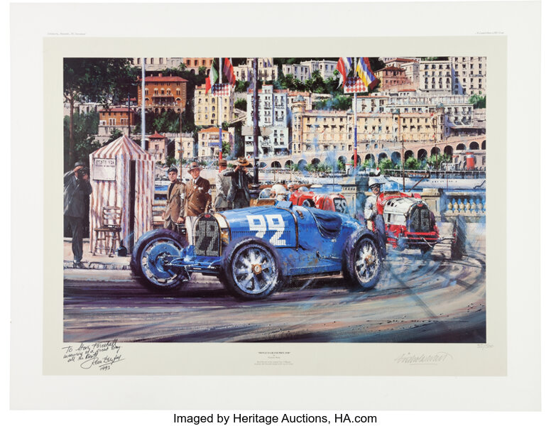 Nicholas Watts Lithograph Monaco Grand Prix 1930 Signed By Artist Lot 97057 Heritage Auctions