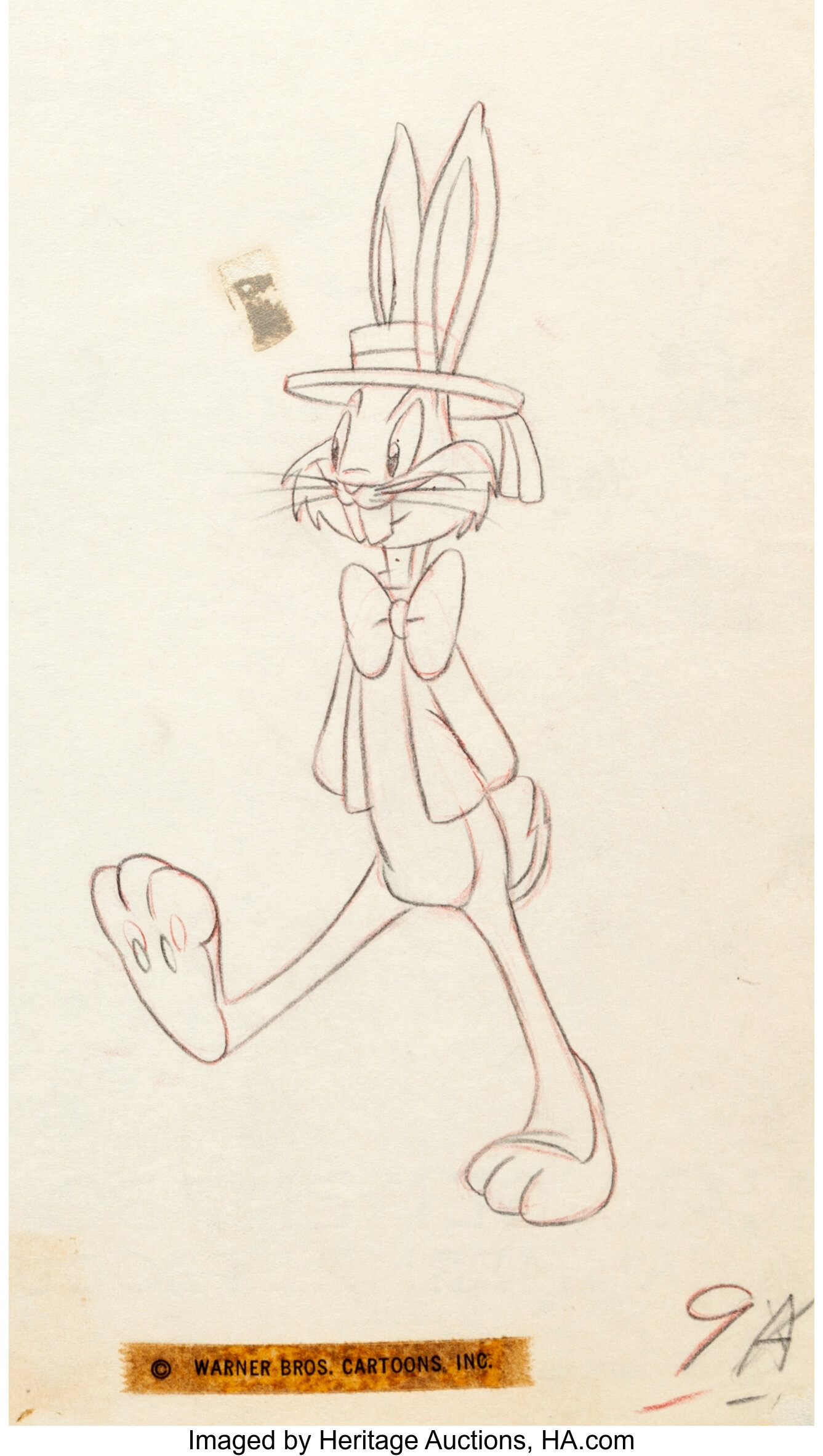 A Hare Grows In Manhattan Bugs Bunny Production Drawing (Warner | Lot ...