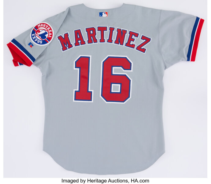 2001 Sandy Martinez Game Worn Montreal Expos Jersey.  Baseball, Lot  #43086