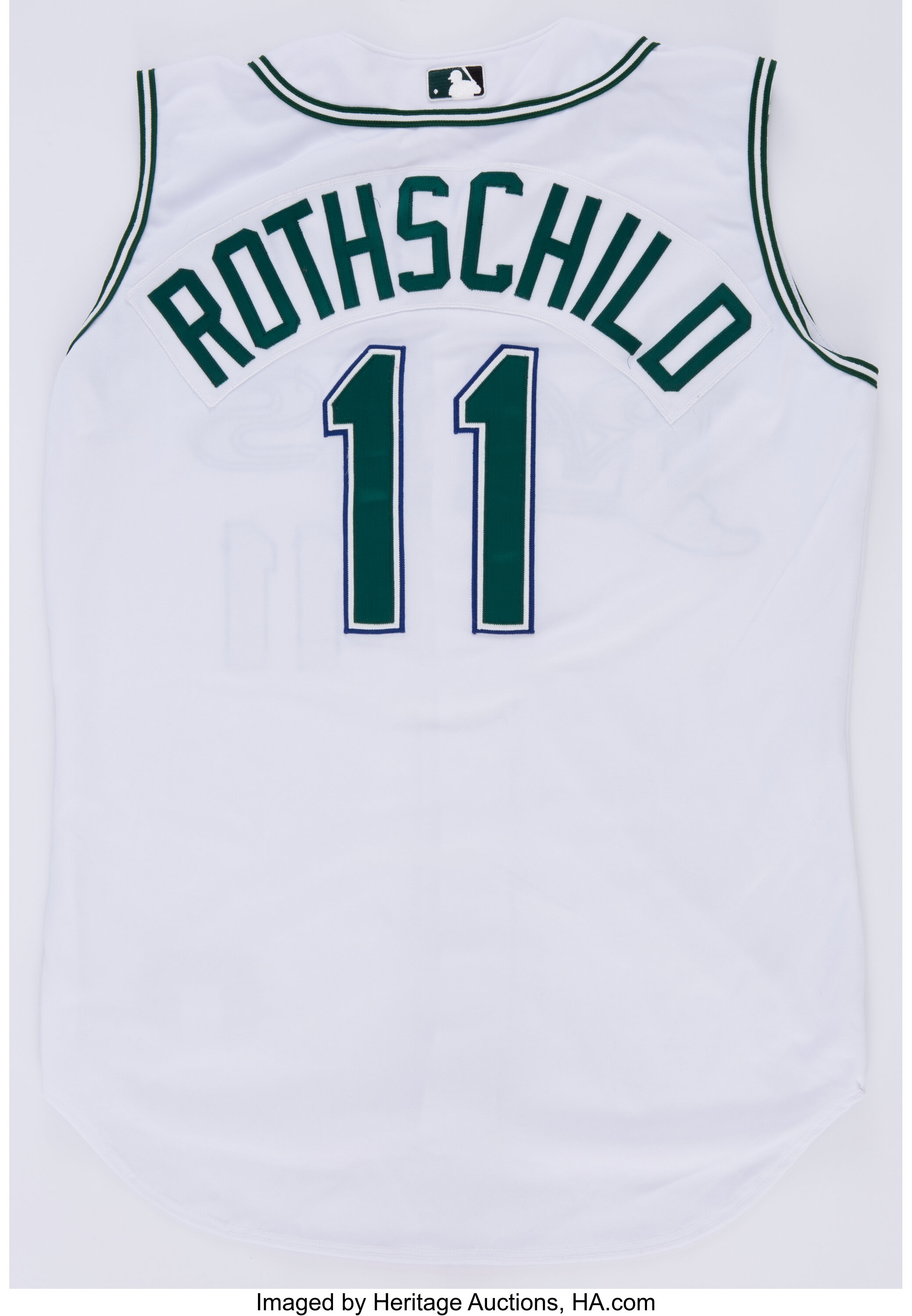 2001 Larry Rothschild Tampa Bay Devil Rays Game Worn Jersey