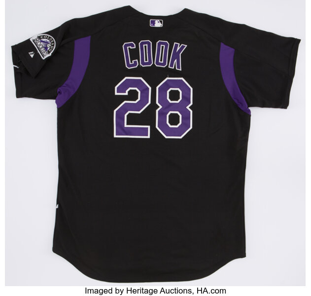 Circa 2003 Aaron Cook Colorado Rockies Batting Practice Jersey., Lot  #44092