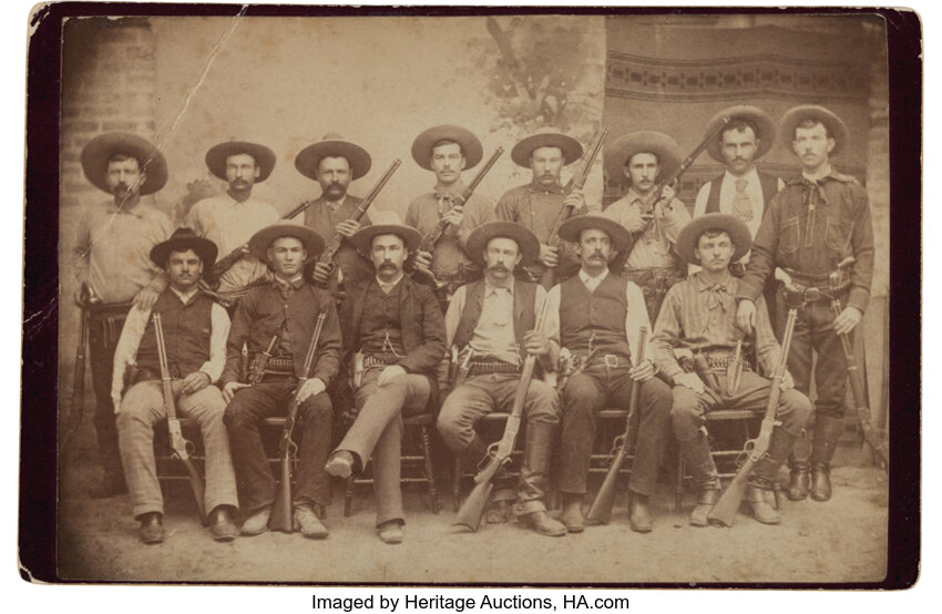 Company 'D' Texas Rangers at Ysleta, Texas