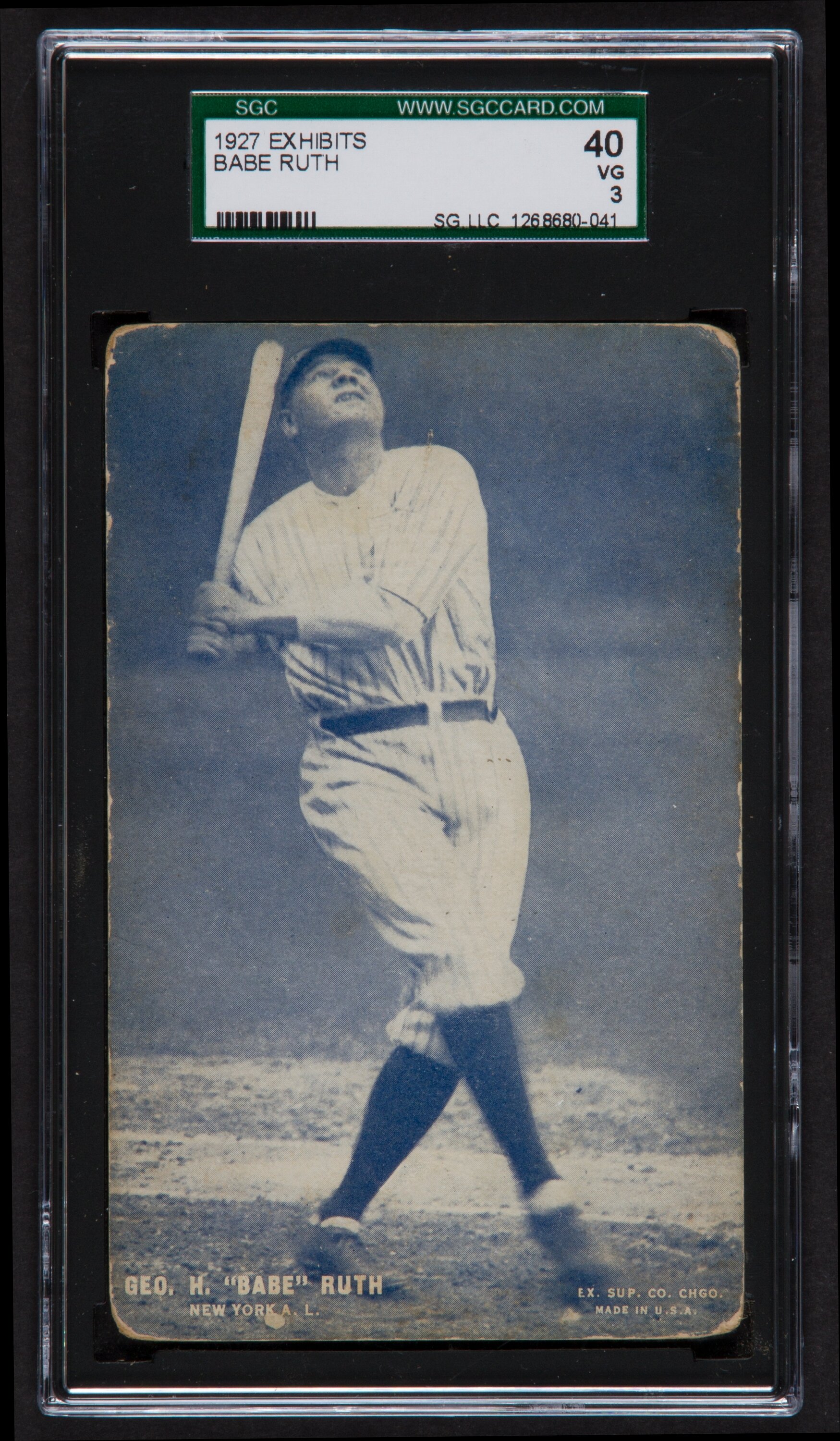 1927 Exhibits Geo. H. Babe Ruth