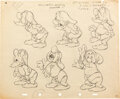 Snow White and the Seven Dwarfs Snow White Model Sheet Art (Walt | Lot ...