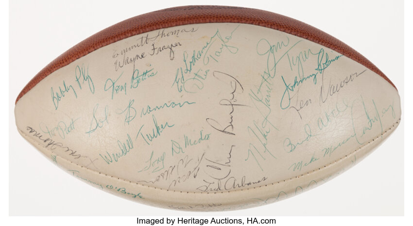 kansas city chiefs team signed football