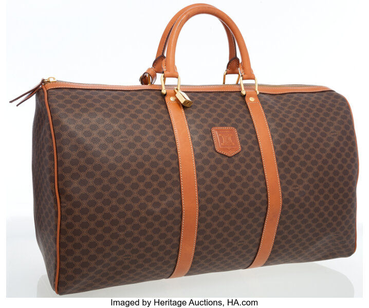 Louis Vuitton Monogram Duffle Bag PM of Coated Canvas and Gold