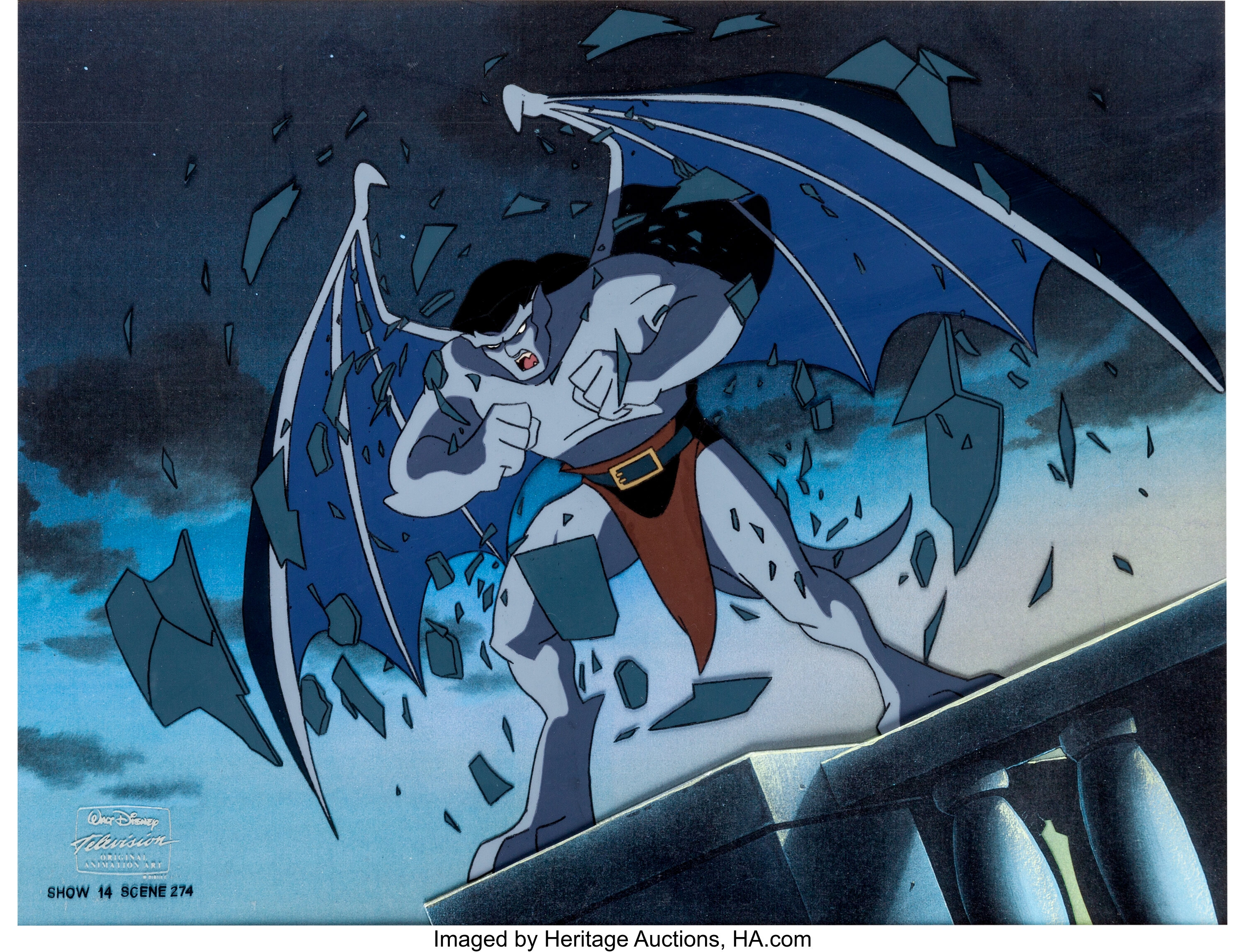 Gargoyles Goliath Production Cel Walt Disney 1995 Animation