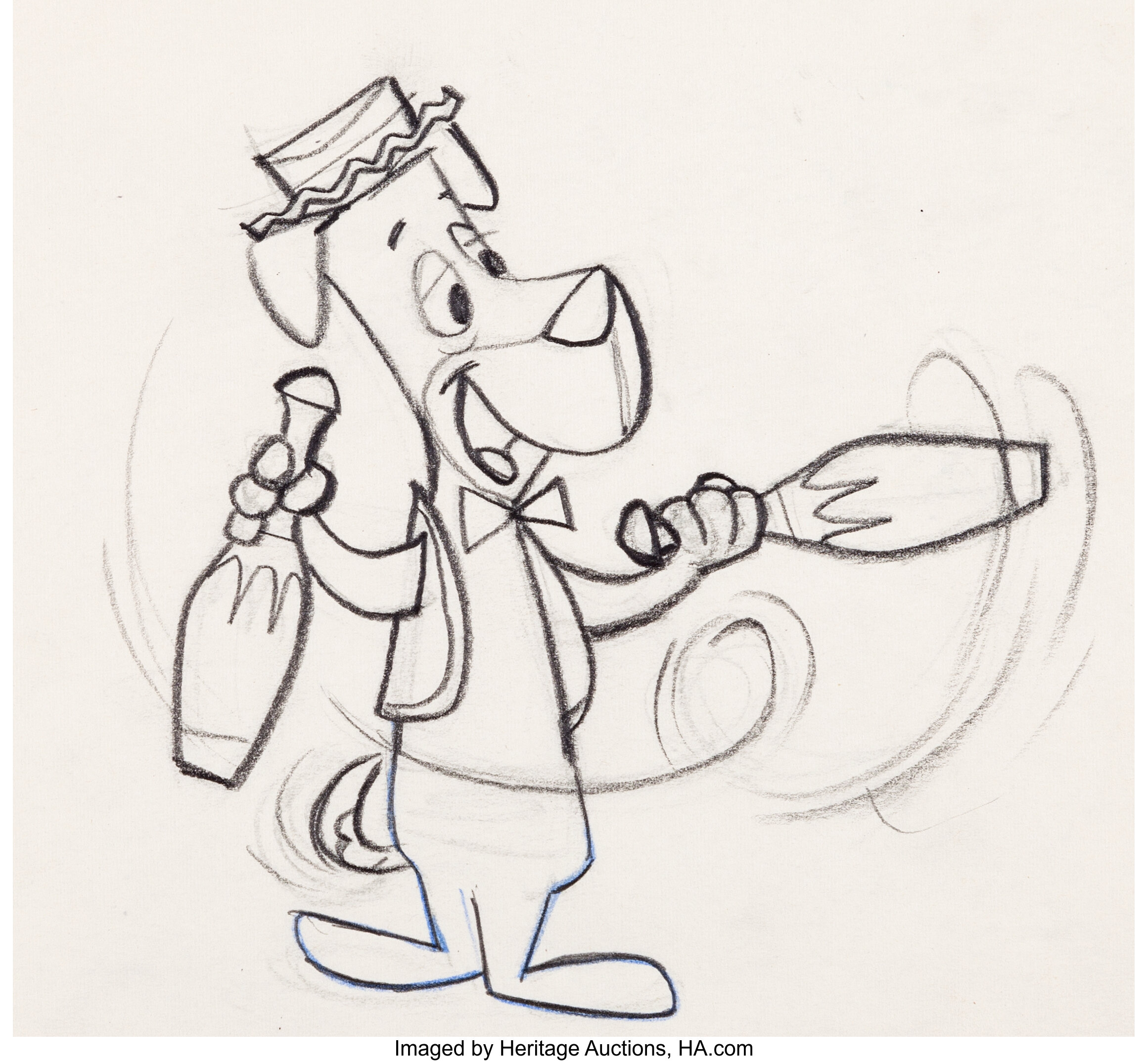 The Huckleberry Hound Show Production Drawing by Dick Bickenbach | Lot ...